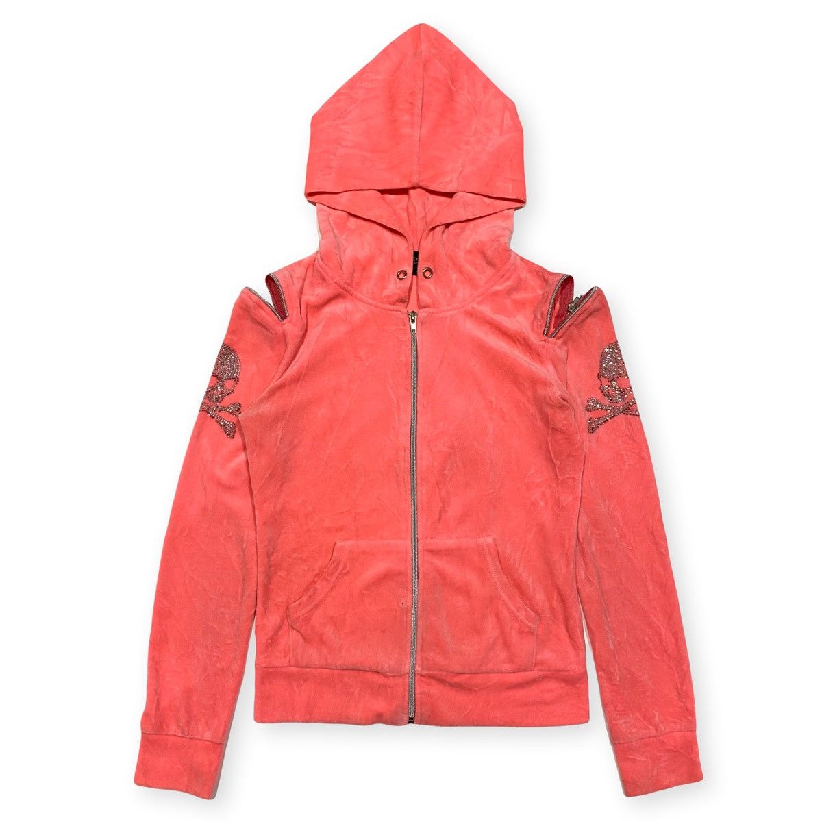 image of Mastermind Production x Mastermind World Pink Zip Hoodie Mastermind Japan, Women's (Size Small)