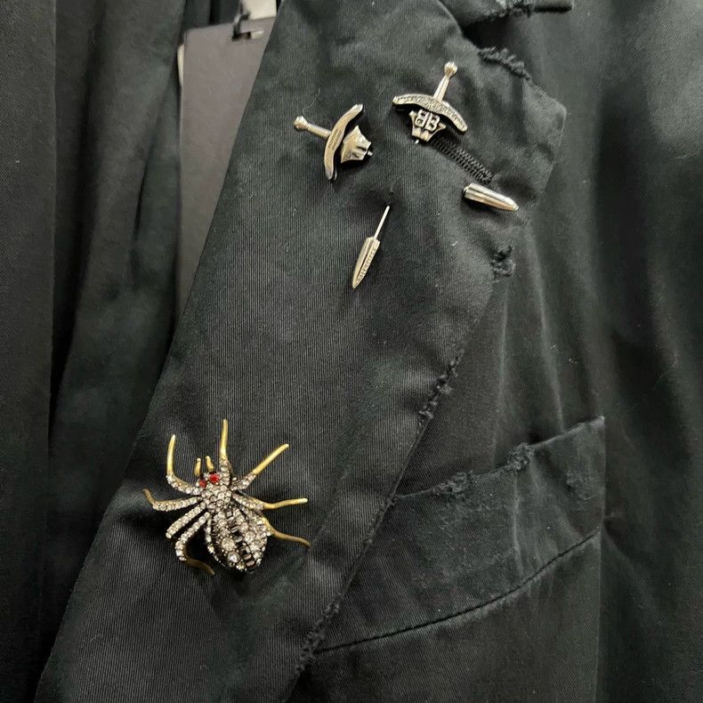 Balenciaga Balenciaga Worn rhinestone pin casual suit Size US S / EU 44-46 / 1 - 8 Thumbnail