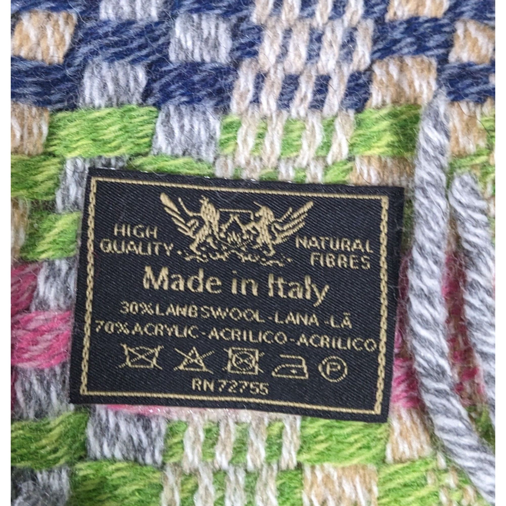 Other Rainbow Lamb's Wool Fringed Italian Scarf Size ONE SIZE - 3 Thumbnail