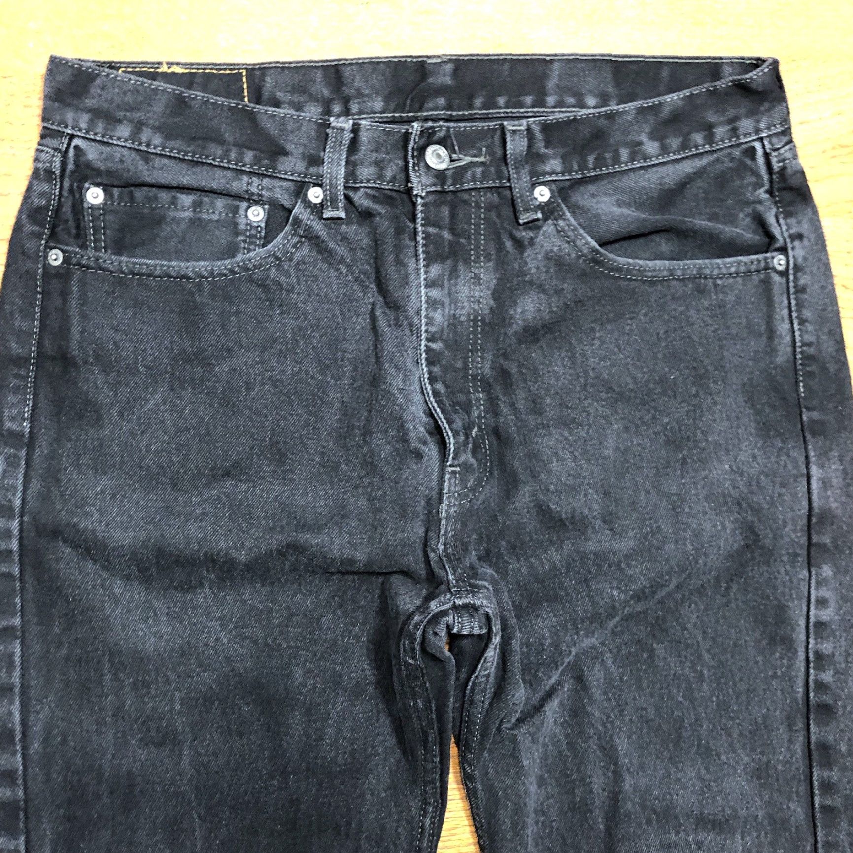 Levi's Levi's 505 Jeans Mens Straight 35x31 Black Denim Western Cowboy Rodeo 80s 90s USA Classic Size US 35 - 5 Thumbnail