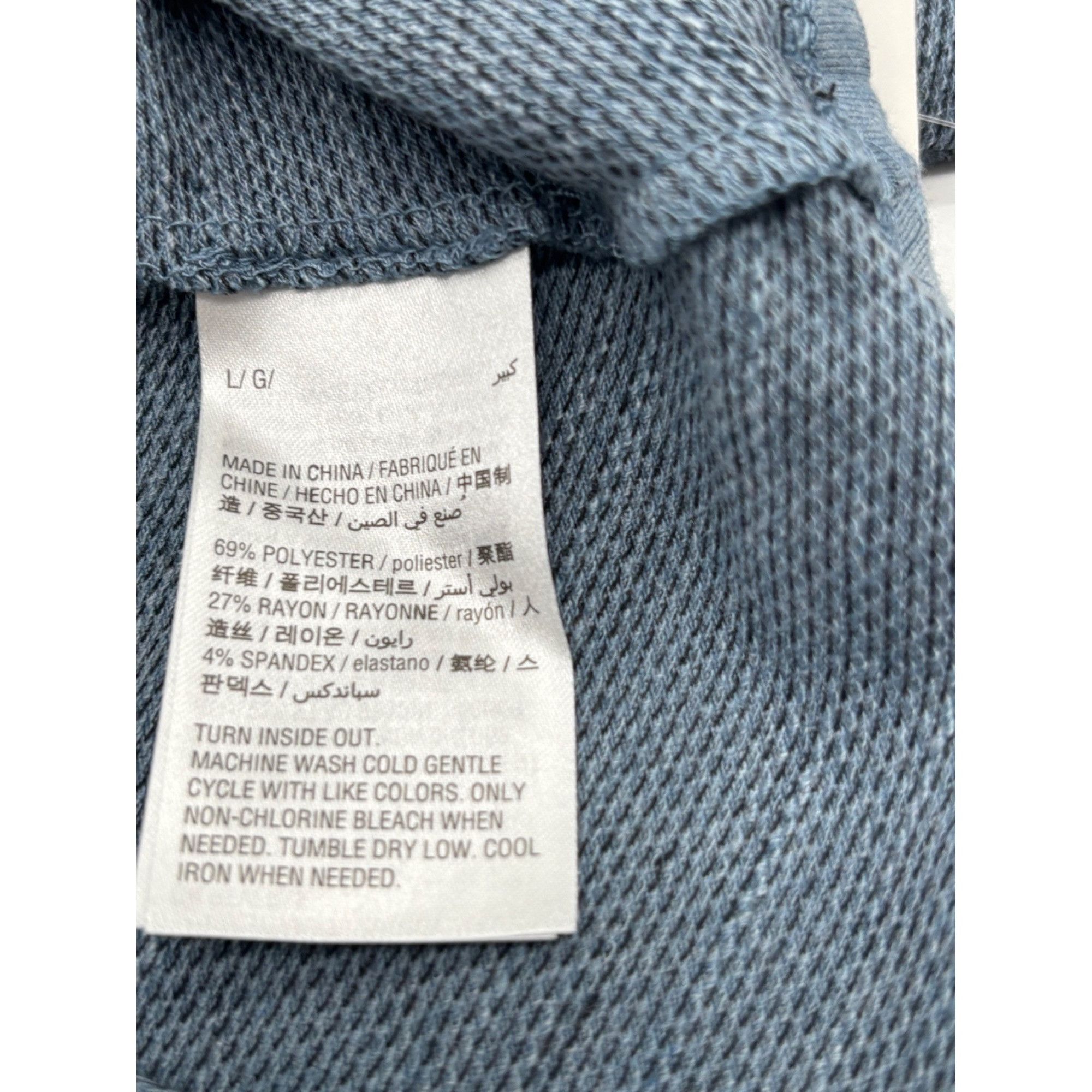 Style & Co Style & Co X-Front Bell-Sleeve Top, Steel Blue, Sz. L Size L / US 10 / IT 46 - 7 Thumbnail