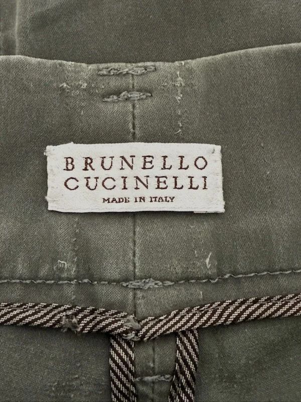 Brunello Cucinelli Brunello Cucinelli Pantalone Taglia 46 Verde Oliva Size US 30 / EU 46 - 7 Thumbnail