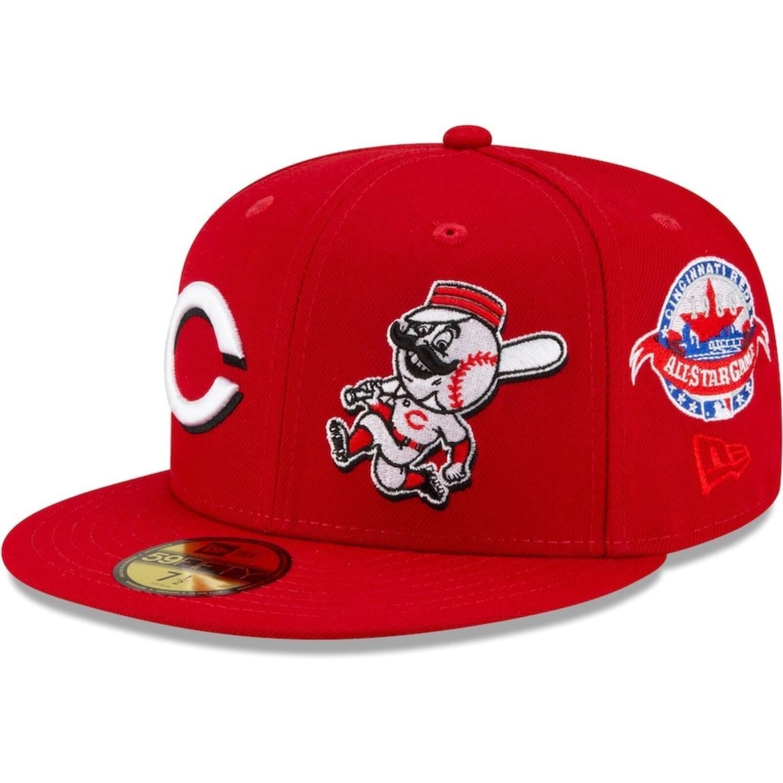 New Era New Era Cincinnati Reds Multi-Logo WS All-Star 59FIFTY 7 3/8 Size ONE SIZE - 4 Thumbnail