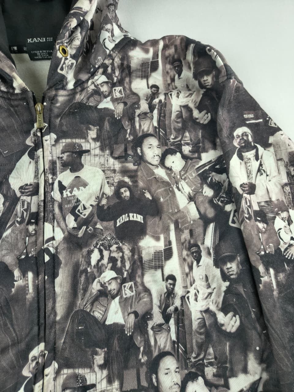 Karl Kani Karl Kani Y2K Hip Hop All Over Print Zip Up Hoodie(039) Size US L / EU 52-54 / 3 - 10 Thumbnail