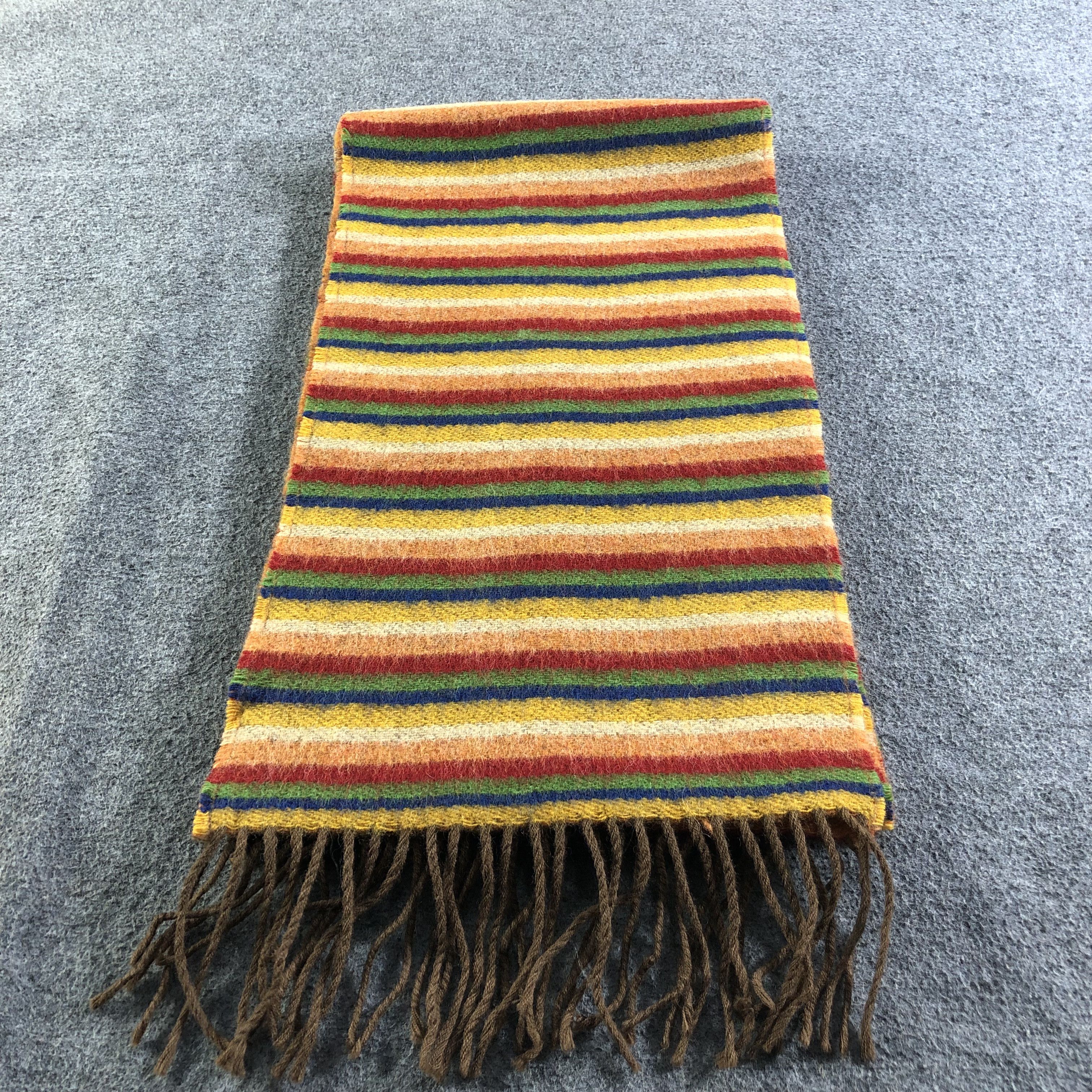 Hypebeast Glen Prince Colorful Striped Wool Scarf Muffler V1994 Size ONE SIZE - 2 Thumbnail