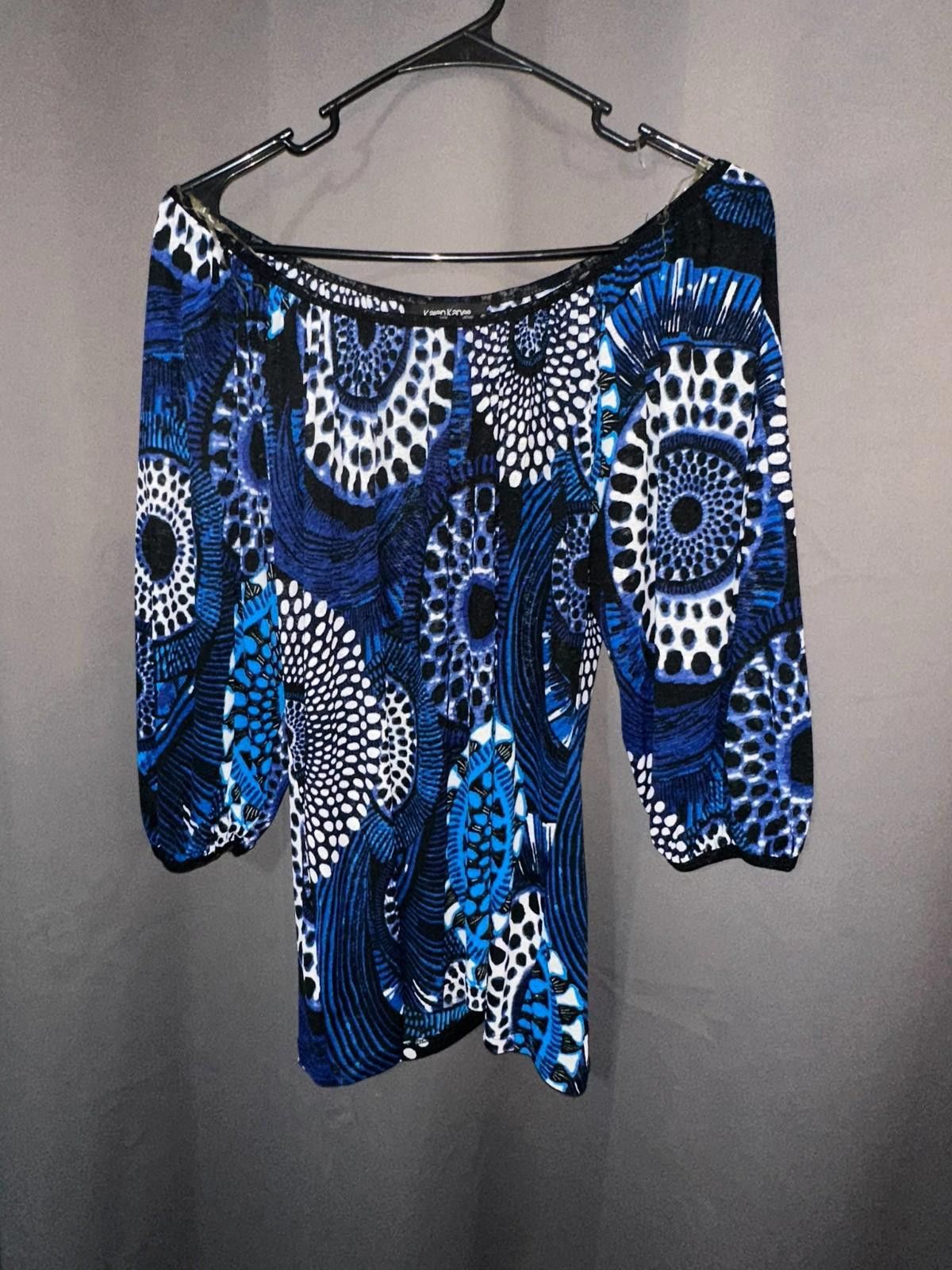 Kanye West Karen Kane Women's Blouse – M, Geometric Print Size M / US 6-8 / IT 42-44 - 2 Thumbnail