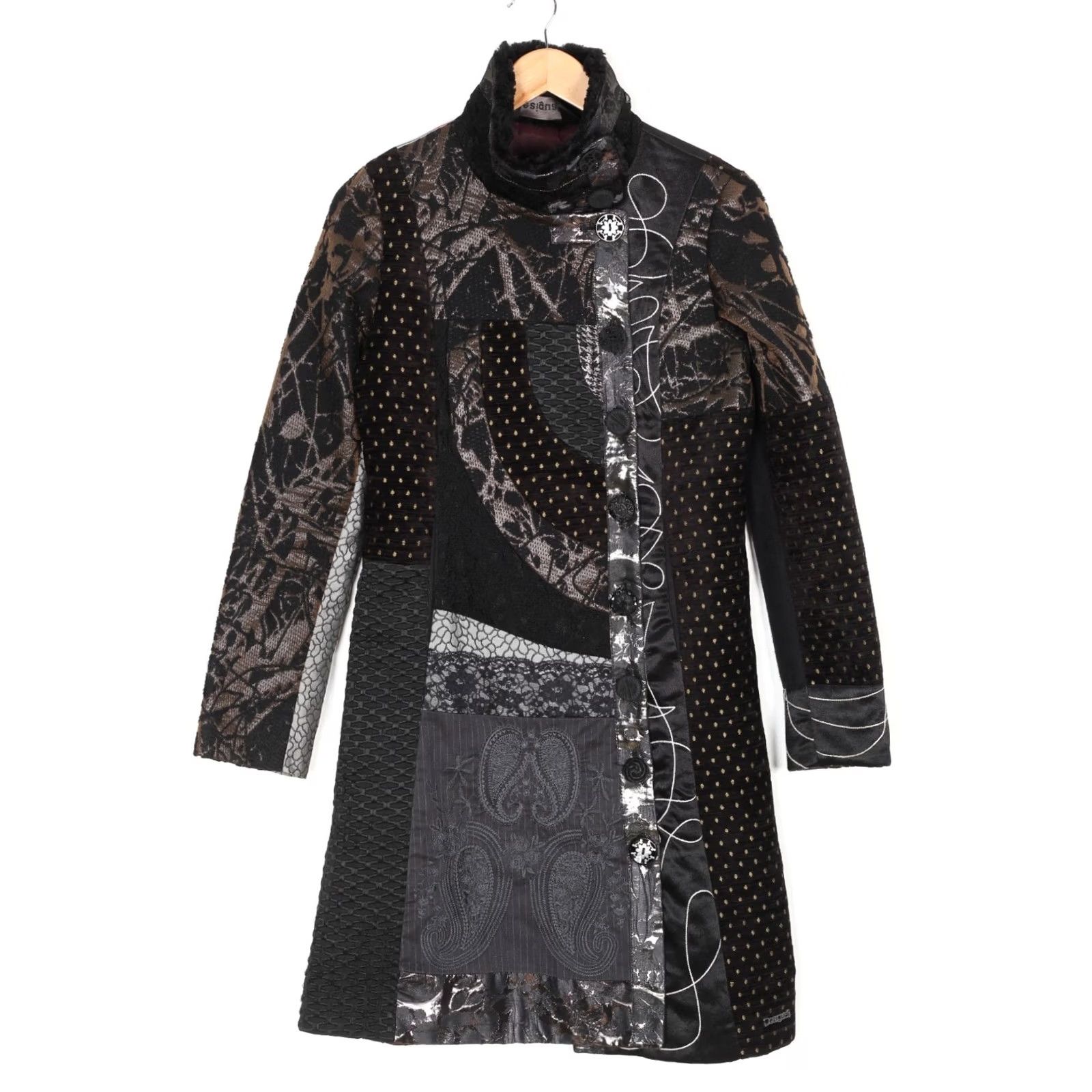 Desigual DESIGUAL Coat Jacket Women 38 Multicoloured Logo 06E2924 MJ6489 Coat Size XS / US 0-2 / IT 36-38 - 4 Thumbnail