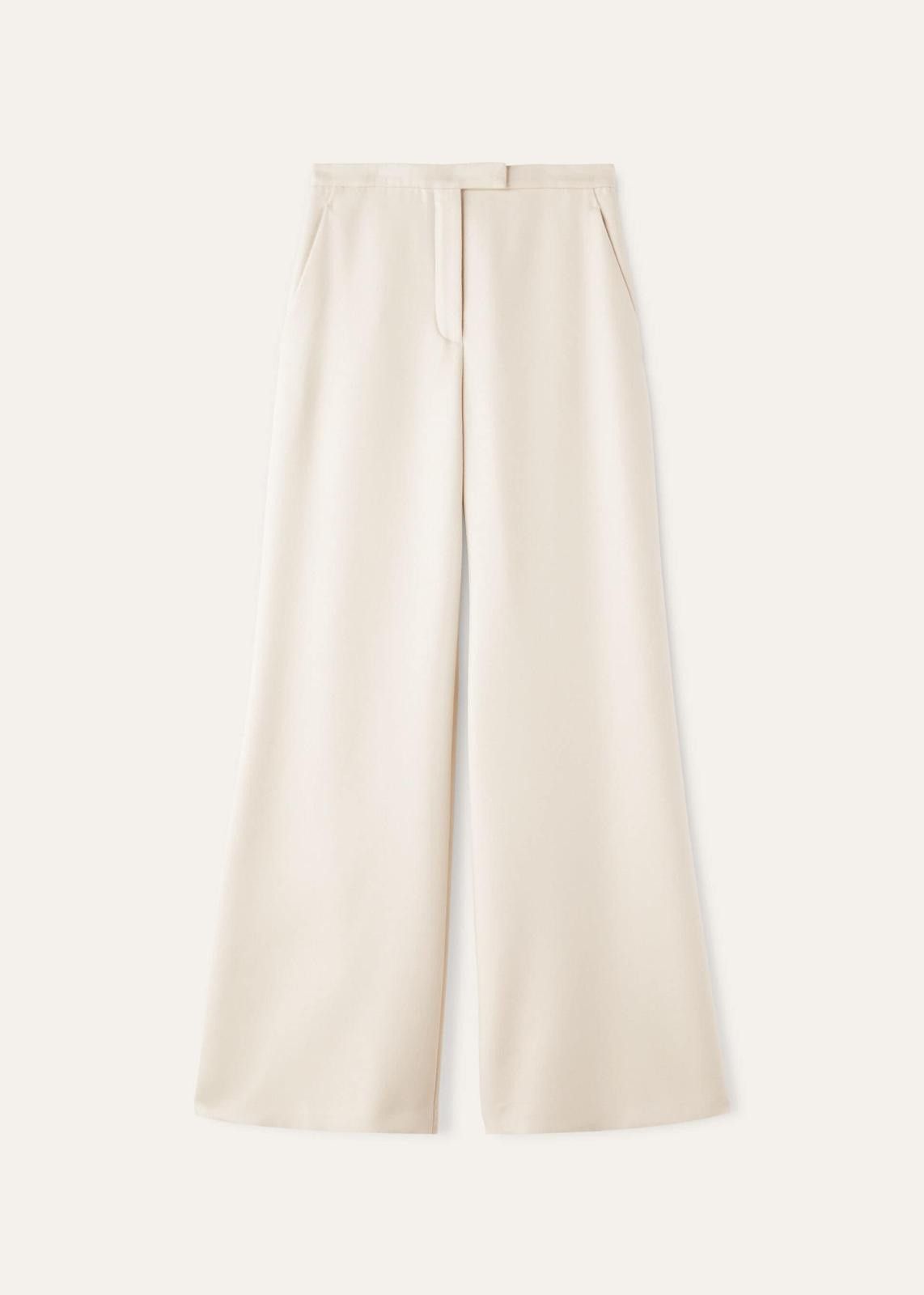 Loro Piana o1srvl11e0425 FAN6752 Loy Trouser in Off White Size 30" / US 8 / IT 44 - 1 Thumbnail