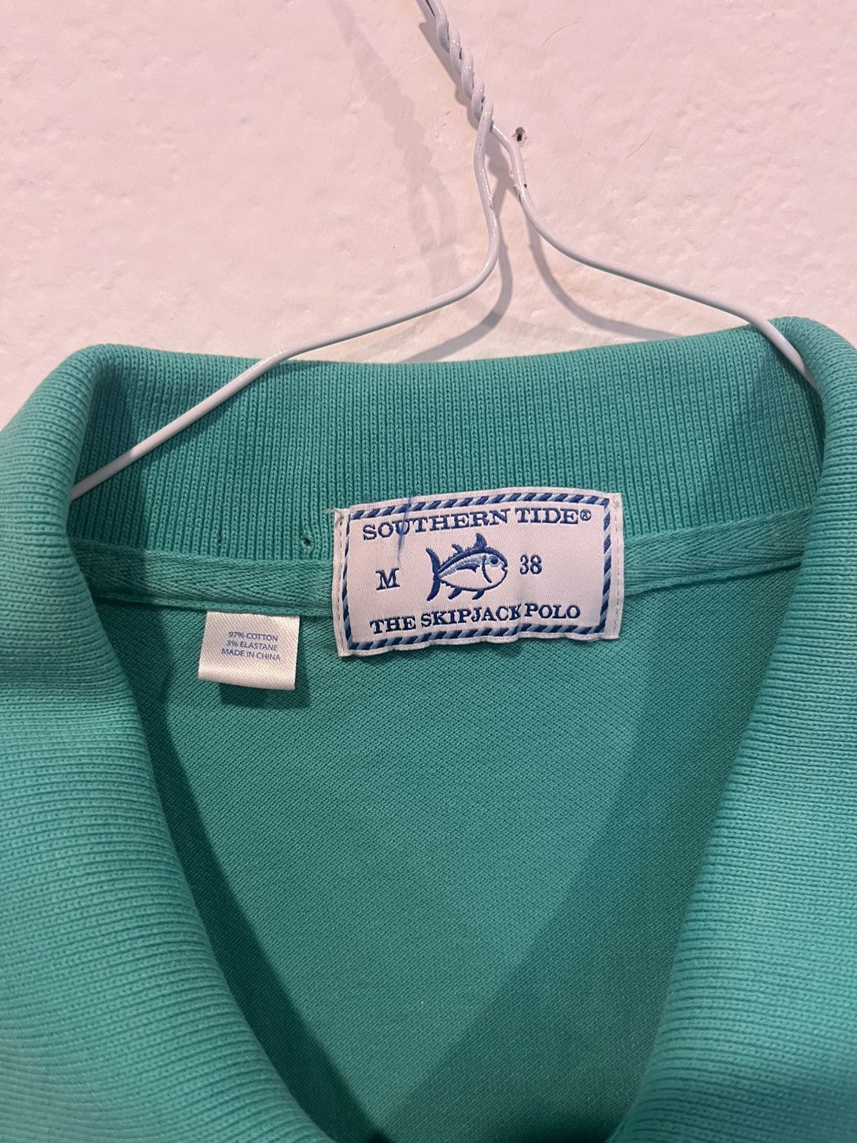 Southern Tide Southern Tide The Skipjack Polo Men’s Medium Blue Teal Size US M / EU 48-50 / 2 - 2 Thumbnail