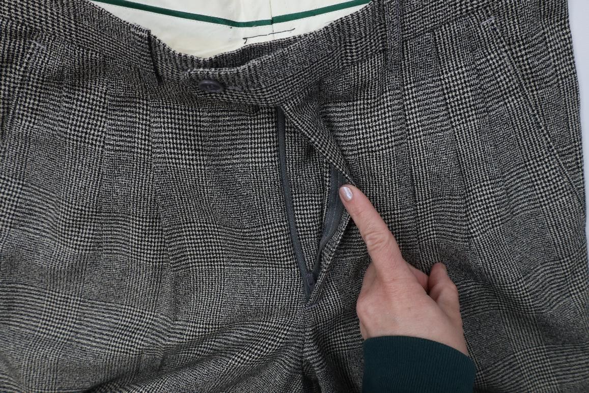 Vintage Vintage 90s Streetwear Wide Leg Chino Pants Houndstooth Size US 29 - 6 Thumbnail