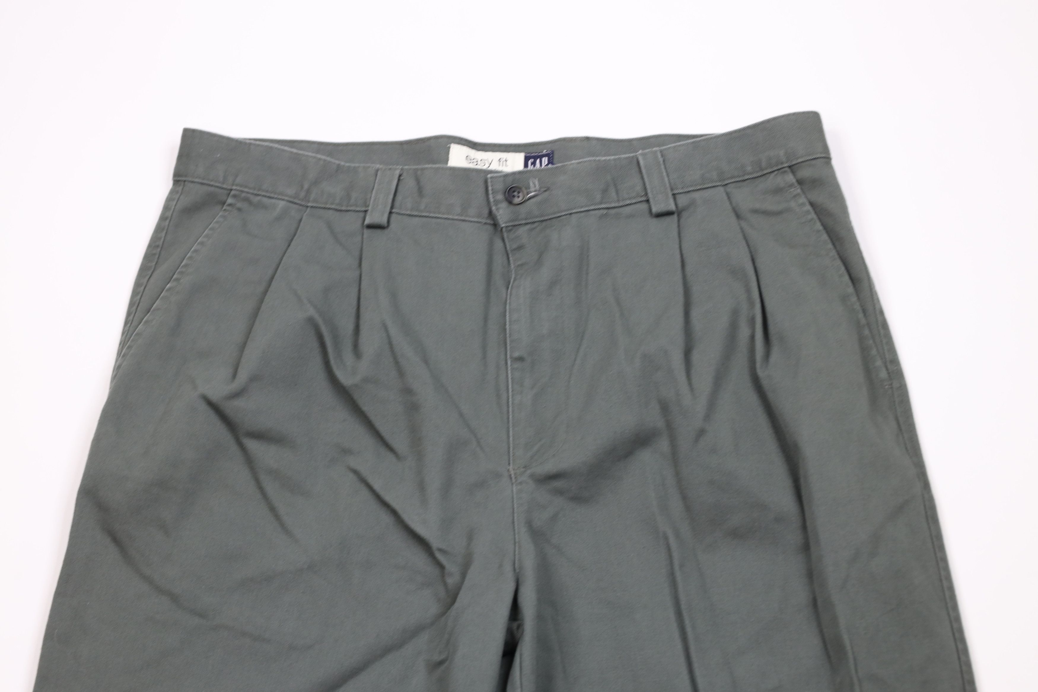 パンツ wide chino pants 90s vintage Vintage 90s Gap Fit Wide Leg Chino Pants Green Cotton