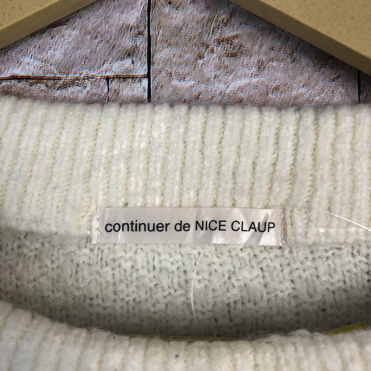 Homespun Knitwear × Japanese Brand Nice Claup White Knitwear #A749 Size M / US 6-8 / IT 42-44 - 9 Thumbnail