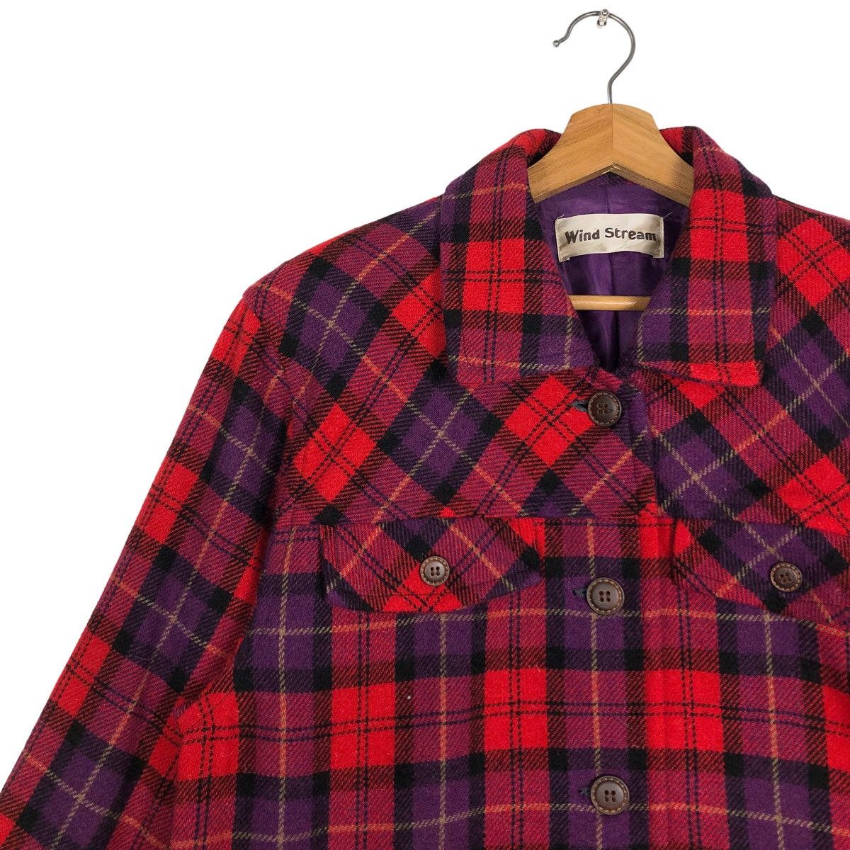Japanese Brand 🔥Vtg Tartan Design Punk Jacket Style Wind Stream Japan Size US M / EU 48-50 / 2 - 7 Thumbnail