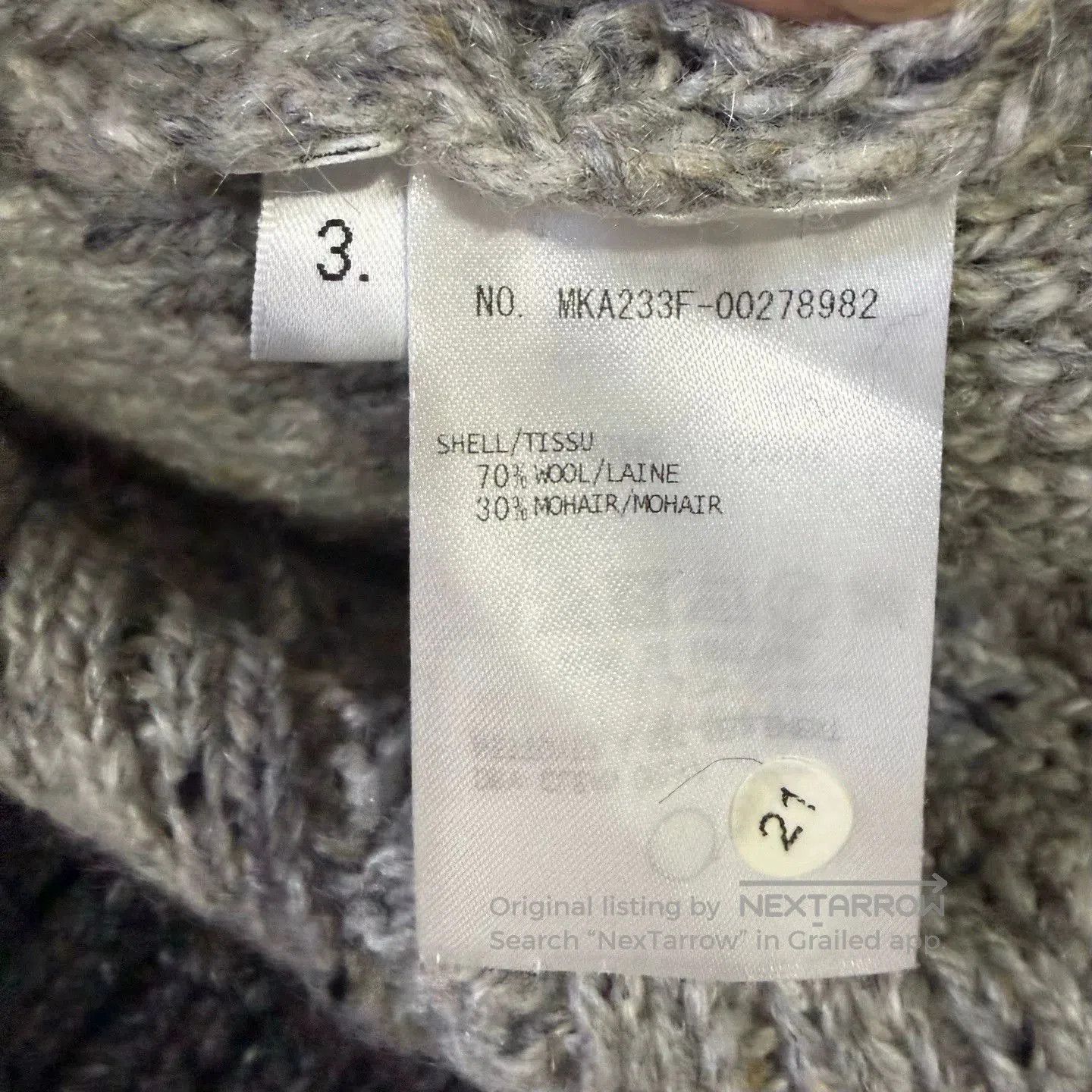 Thom Browne Thom Browne Gray Colorblock Sweater. Size US S / EU 44-46 / 1 - 4 Thumbnail