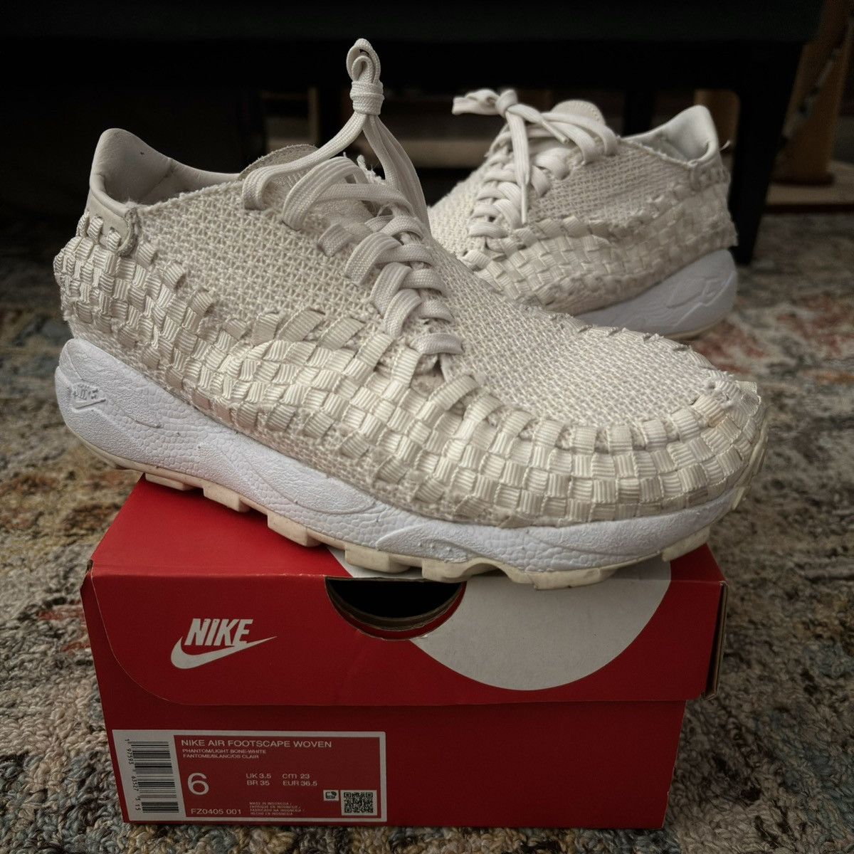 Nike SS23 Air Footscape Woven magista phantom light bone Size US 6 / IT 36 - 1 Thumbnail