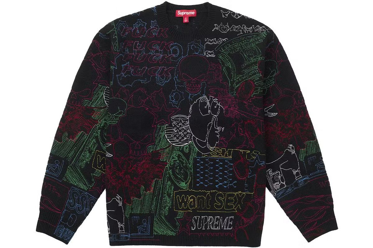 トップス SUPREME Niagara Problem Solver Sweater L Supreme Supreme Niagara Problem Solver Sweater | Grailed