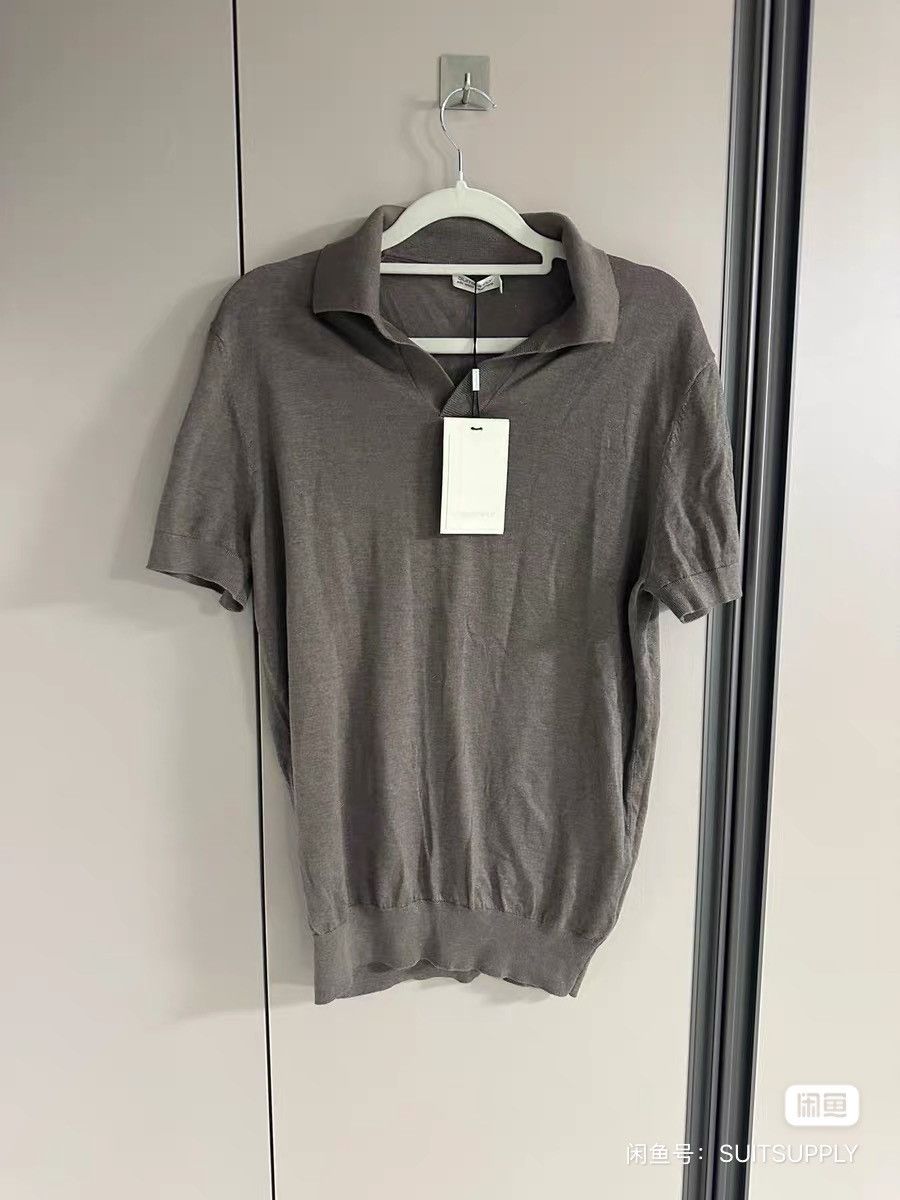 Suitsupply Suitsupply Short-Sleeve Polo Shirt cashmere-silk blend. Size US S / EU 44-46 / 1 - 1 Thumbnail