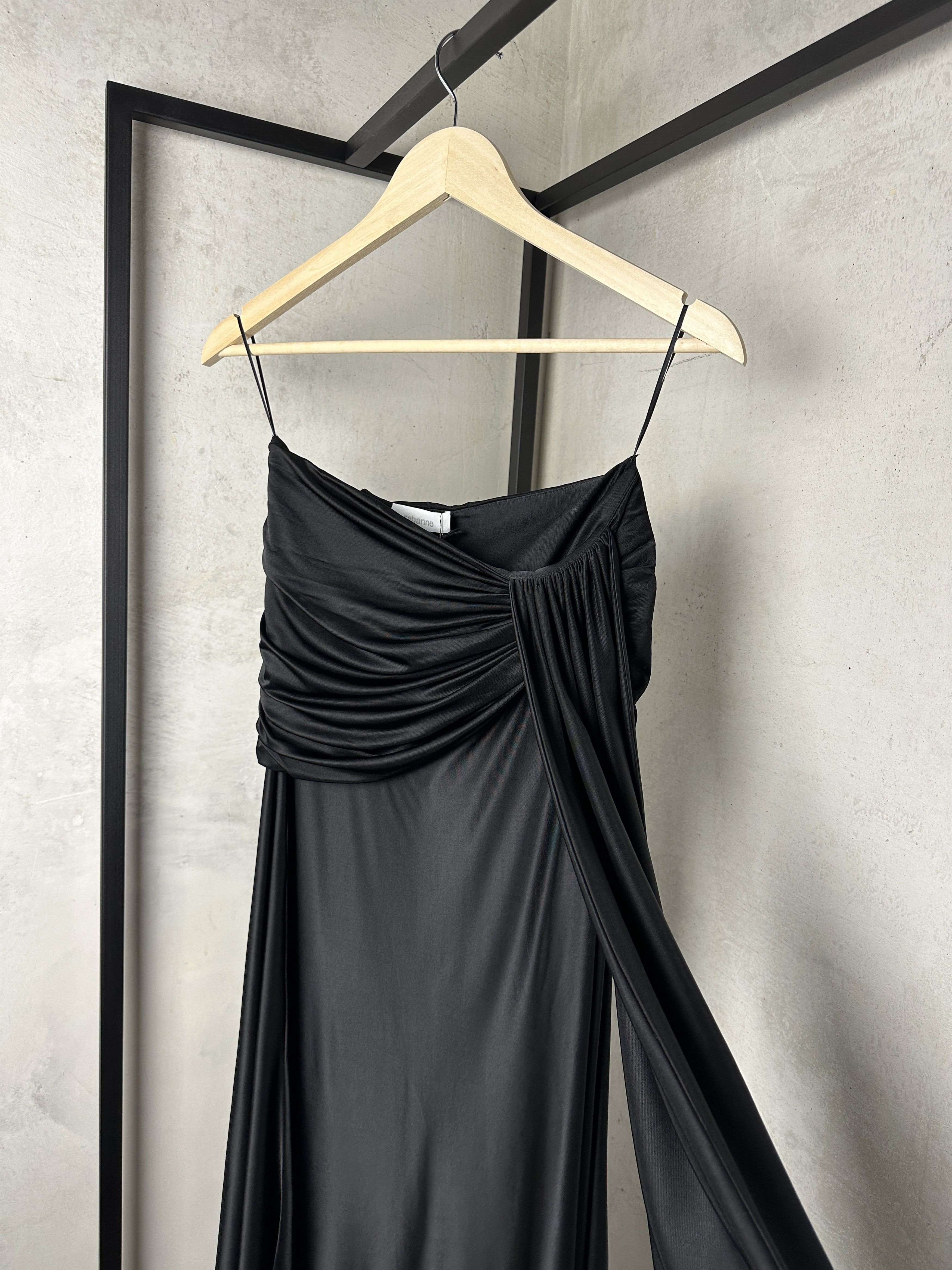 Paco Rabanne Paco Rabanne Black Ruched Maxi Skirt Size 26" / US 2 / IT 38 - 5 Thumbnail