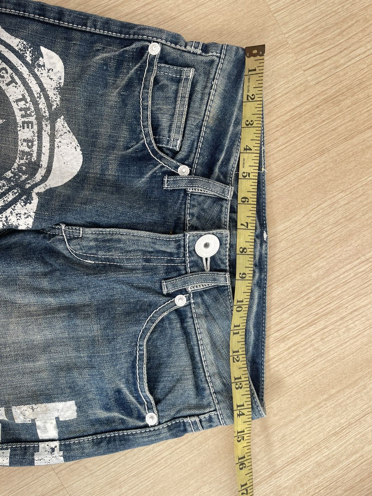 Japanese Brand Rare Vintage CO & LU Spell Out Paint Splatter Style Size US 28 / EU 44 - 15 Thumbnail