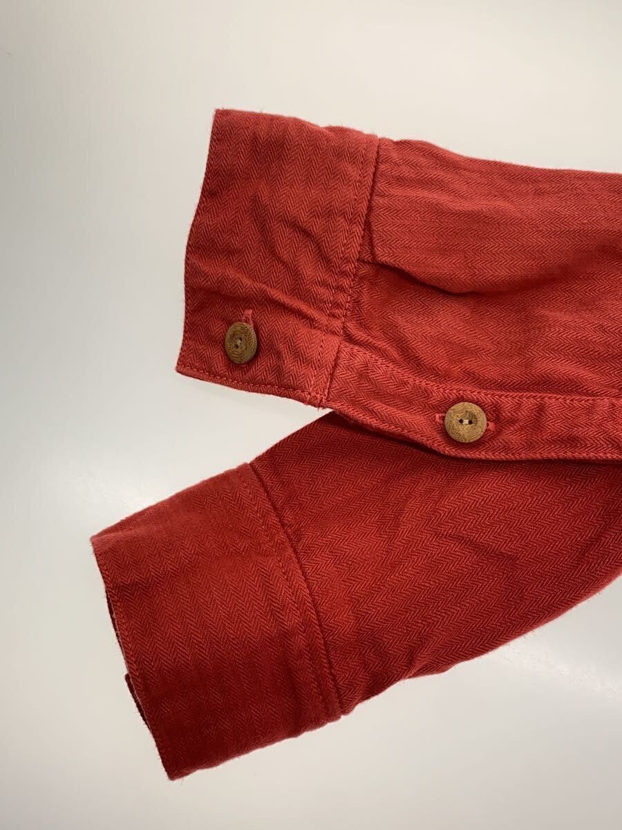 Visvim Red Linen Long-sleeved Shirt Ramo Size US S / EU 44-46 / 1 - 6 Thumbnail
