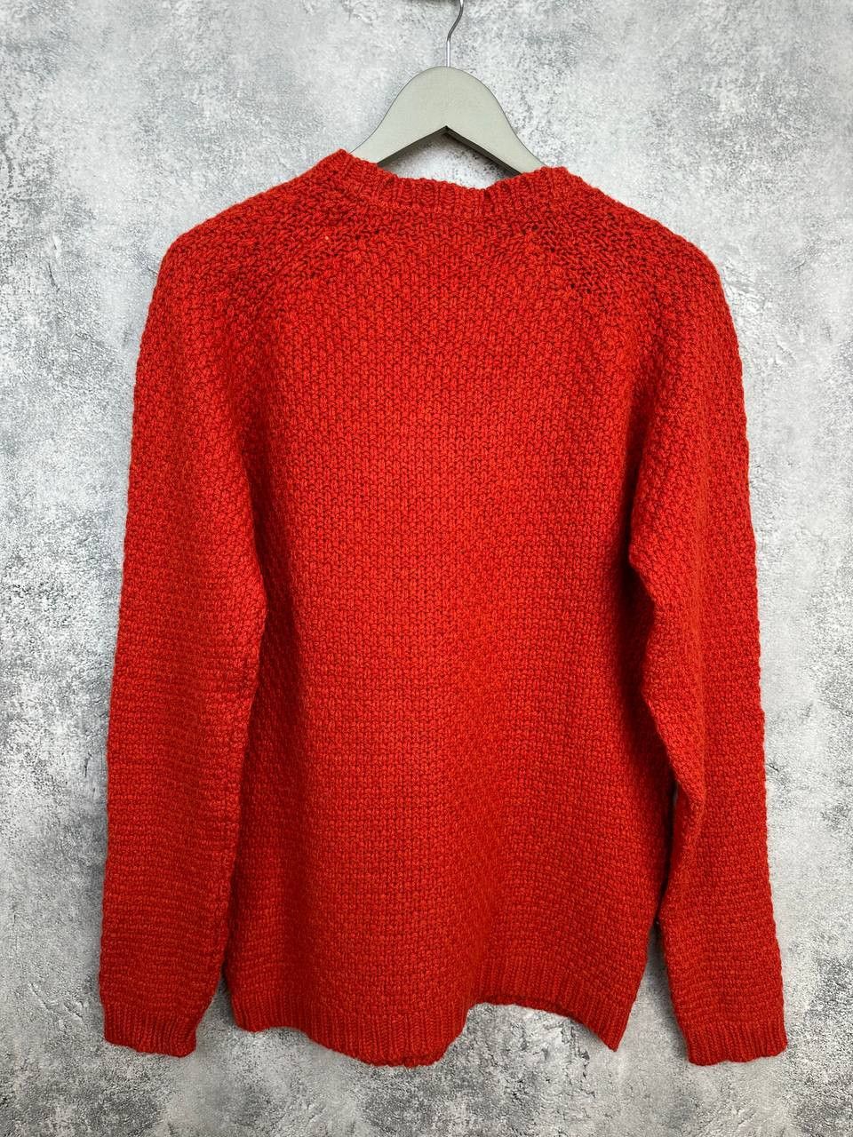 Homecore Homecore 100% Wool Chunky Knit Sweater Red Made in Portugal Size L / US 10 / IT 46 - 2 Thumbnail