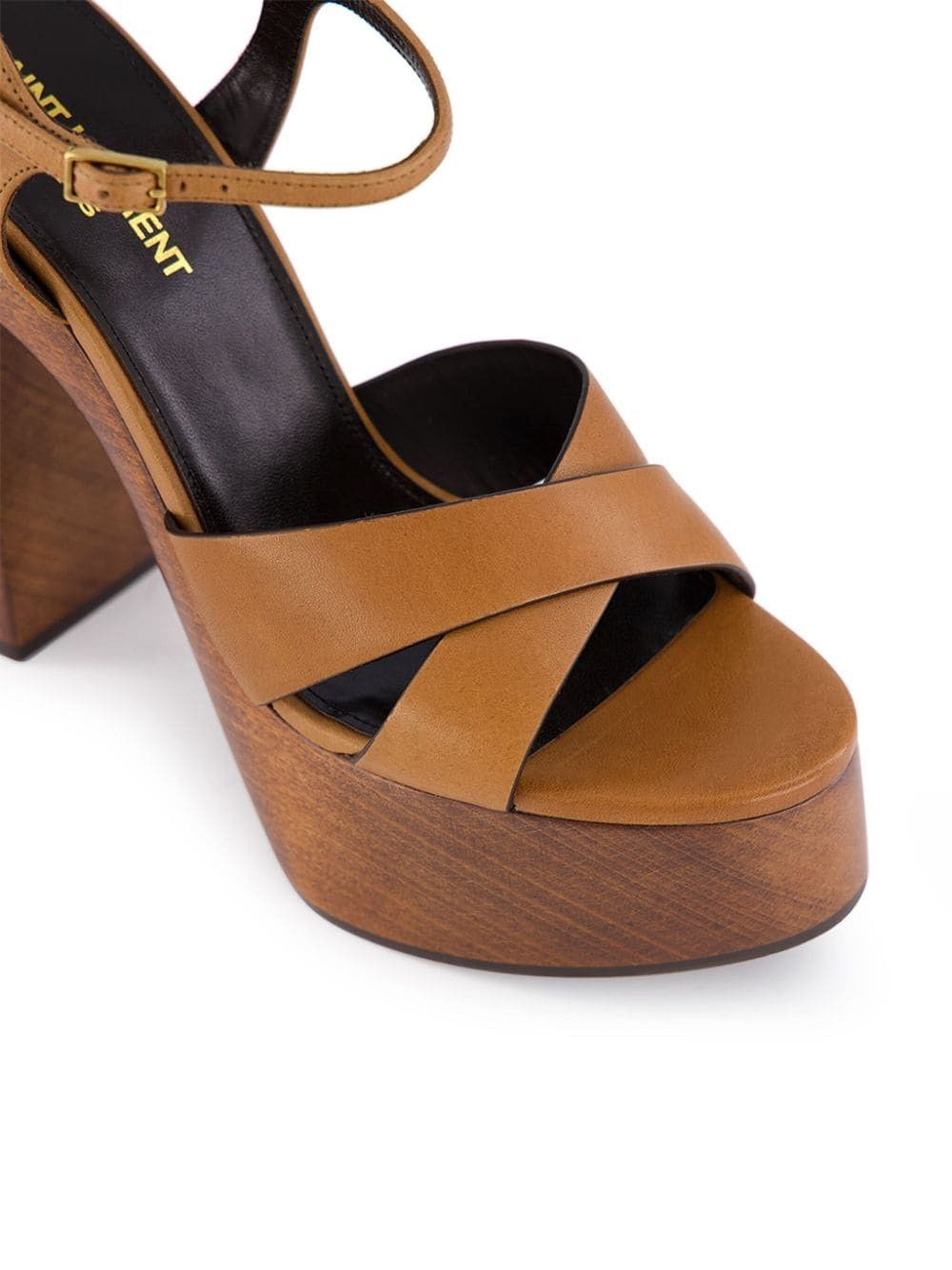 Saint Laurent Paris o1s1wg110925 Bianca Jota Heaven Platform Sandals in Brown Size US 7 / IT 37 - 6 Thumbnail
