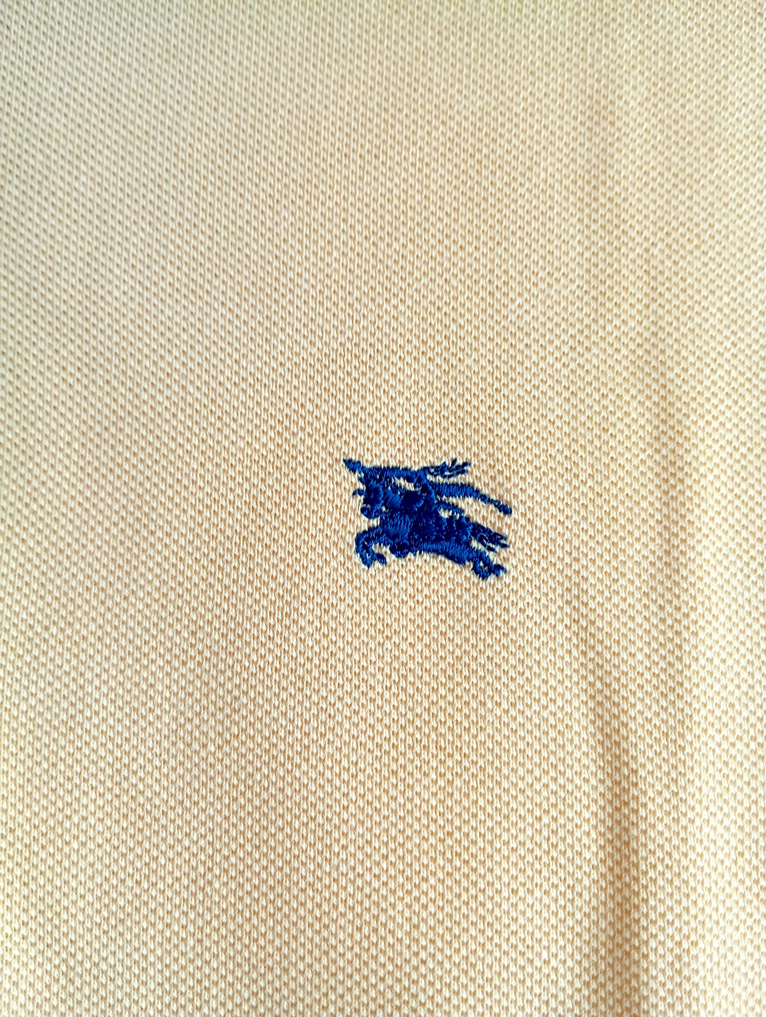 Burberry Vintage Burberry London Short Sleeve Polo T Shirt Tee Size US L / EU 52-54 / 3 - 7 Thumbnail