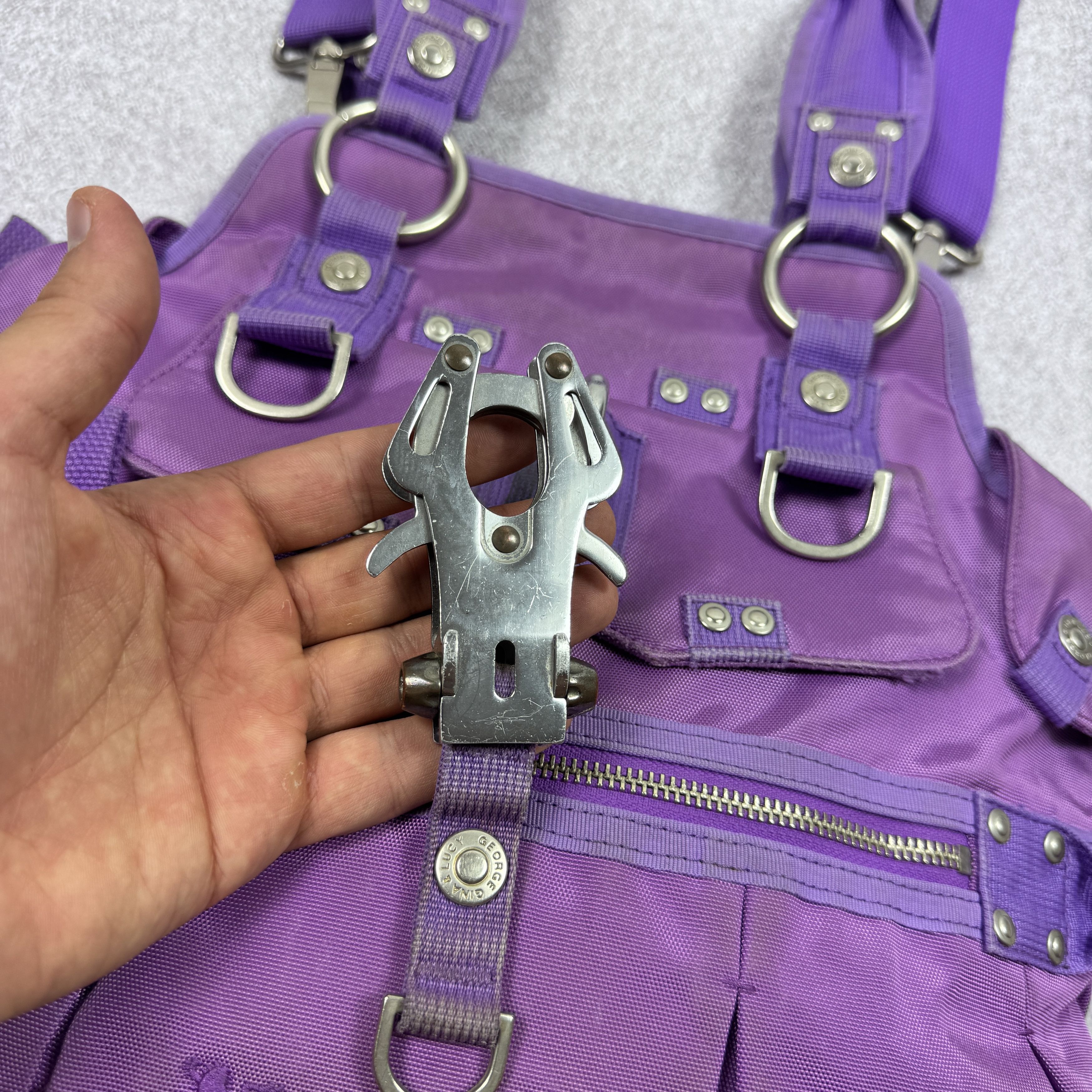 George Gina & Lucy George Gina & Lucy She Said He Said Purple Y2K Handle Bag Size ONE SIZE - 4 Thumbnail