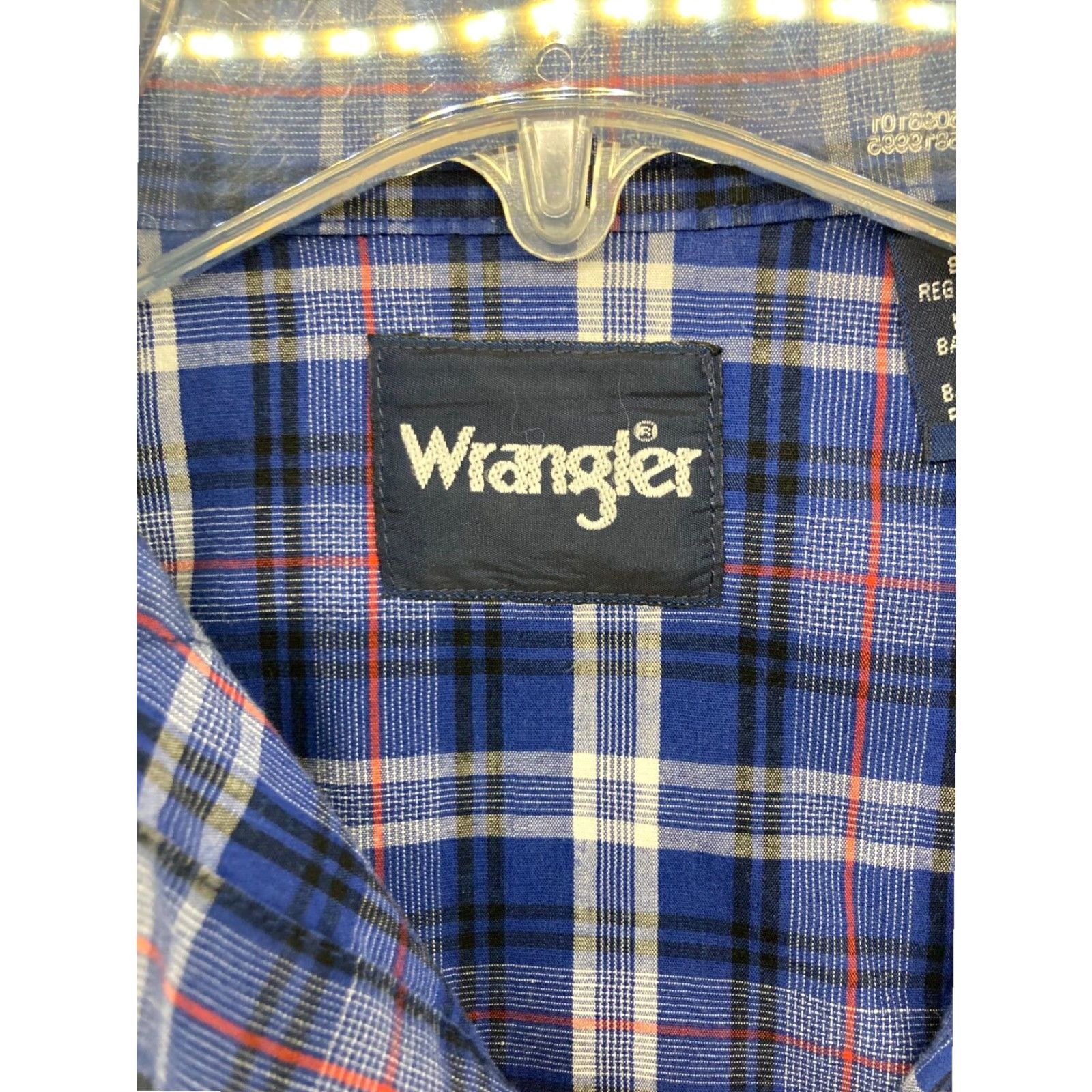 Wrangler Wrangler Western Plaid Button-Up Shirt Mens Small Blue Size US S / EU 44-46 / 1 - 6 Thumbnail
