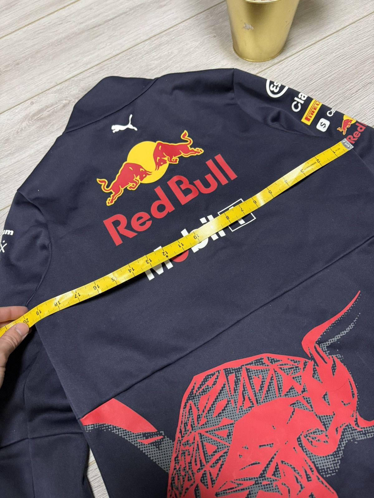 Puma × Red Bull Puma Red Bull Pirelli mobil 1 big logo print jacket zip Size US M / EU 48-50 / 2 - 12 Thumbnail