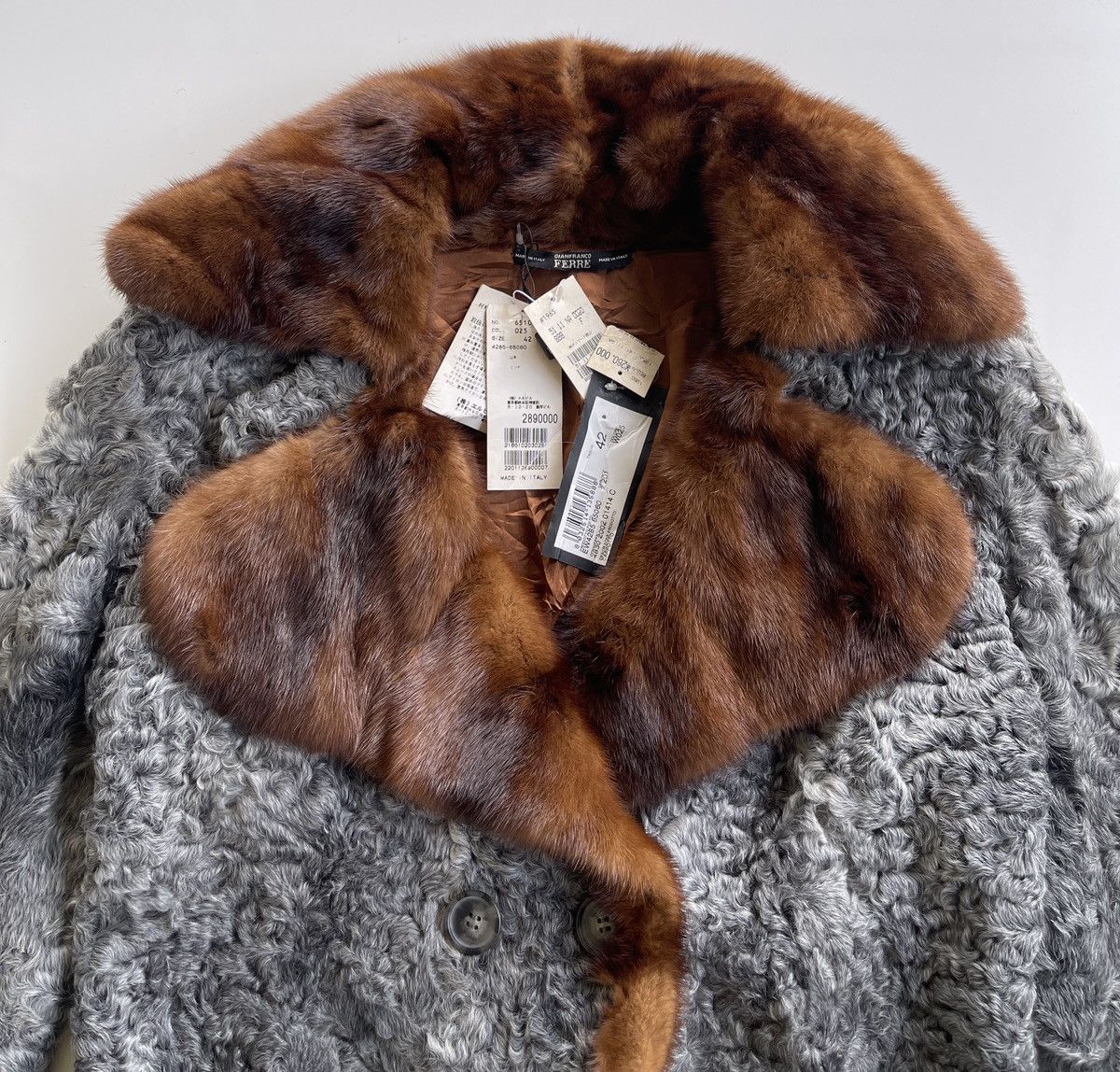 Gianfranco Ferre Luxury Curly Fur 100% Pelle Leather Size M / US 6-8 / IT 42-44 - 4 Thumbnail