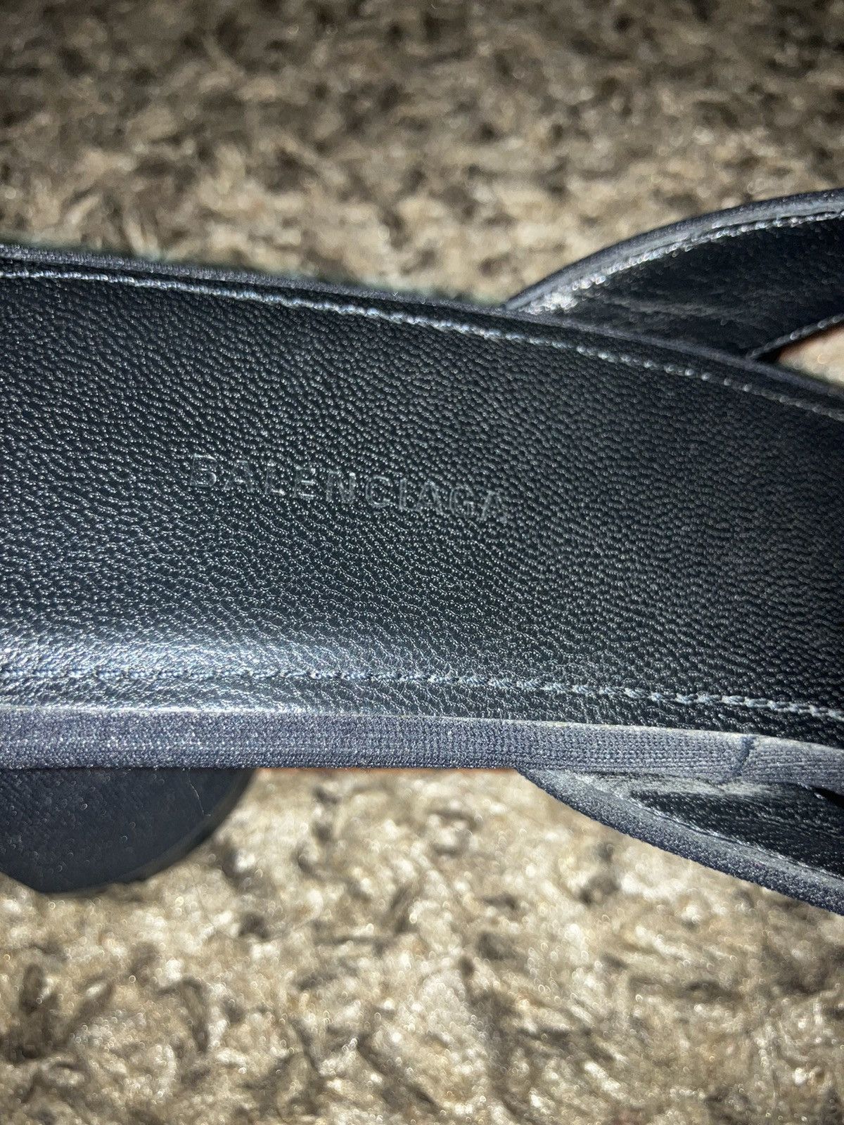 Balenciaga BALENCIAGA LOGO SANDALS LEATHER AND SUEDE 40 Size US 10 / IT 40 - 6 Thumbnail