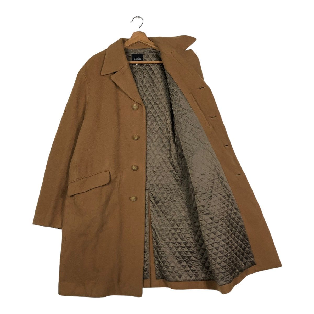 Japanese Brand 🔥VINTAGE LONG JACKET WOOL HERRINGBONE TAKEO KUKICHI Size US M / EU 48-50 / 2 - 12 Thumbnail