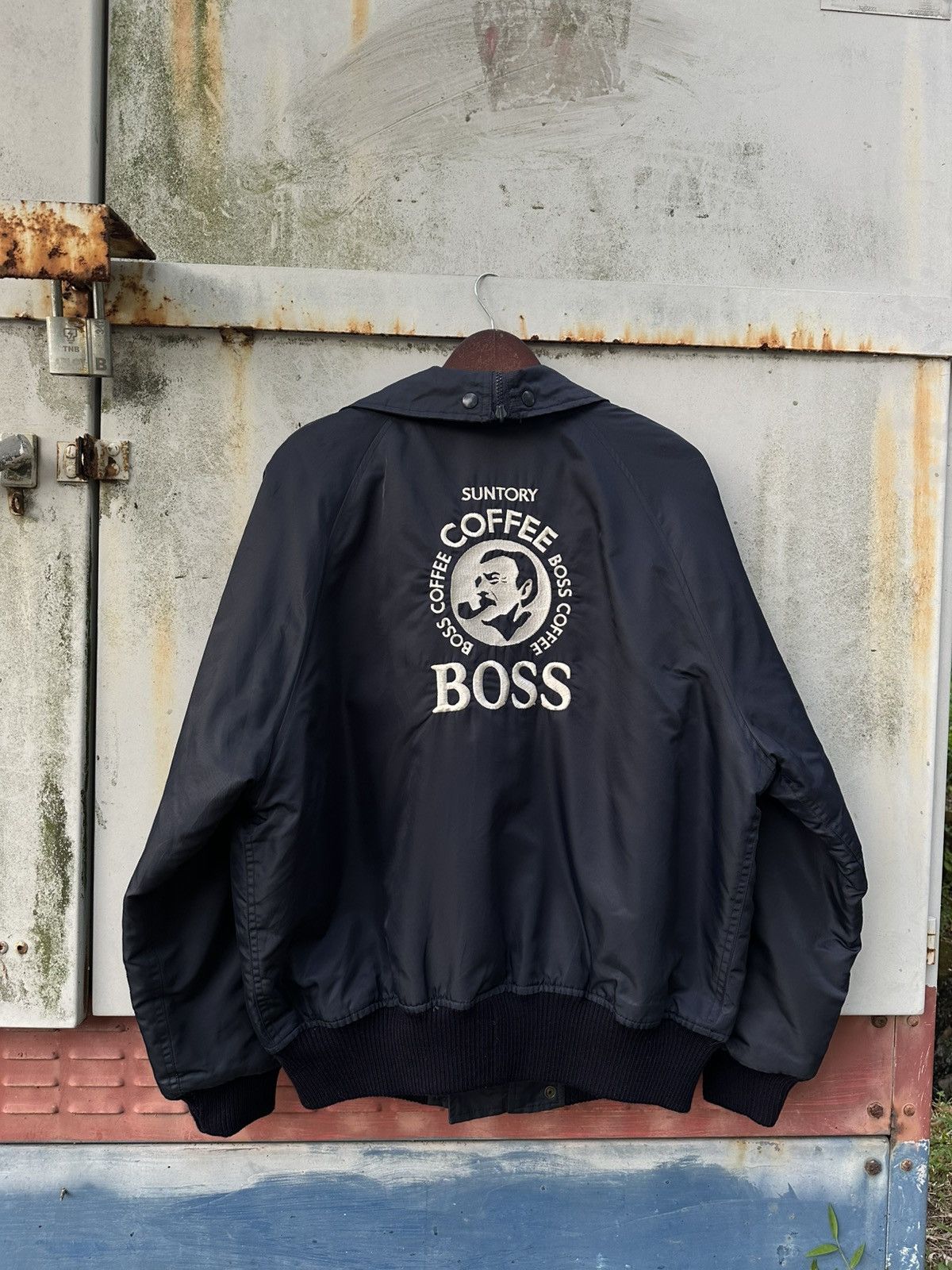Vintage 👹Vintage Suntory Boss Coffee Bomber Jacket Size US L / EU 52-54 / 3 - 2 Thumbnail