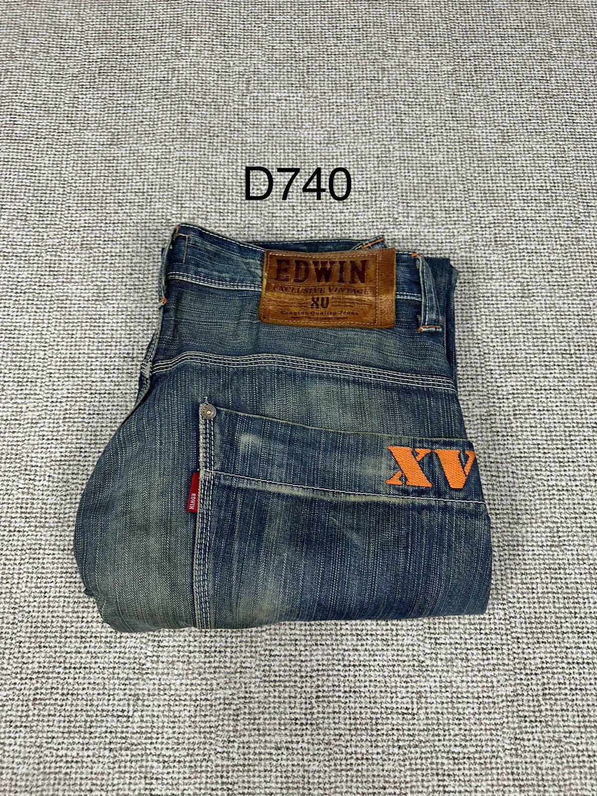 Edwin Vintage Edwin 465 XVS Distressed Denim Jeans - Baggy D740 Size US 32 / EU 48 - 16 Thumbnail