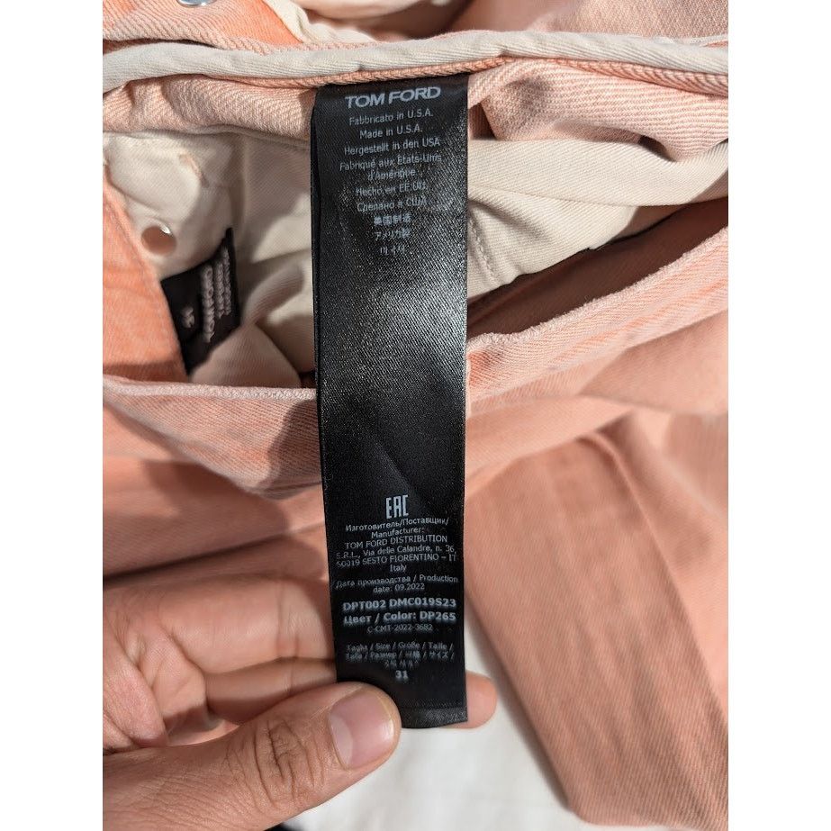 Tom Ford o1rshd1 Denim Tapered in Blush Size US 31 - 16 Thumbnail