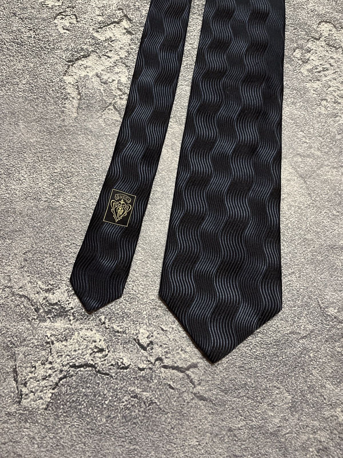 Vintage Vintage Gucci silk tie Size ONE SIZE - 4 Thumbnail
