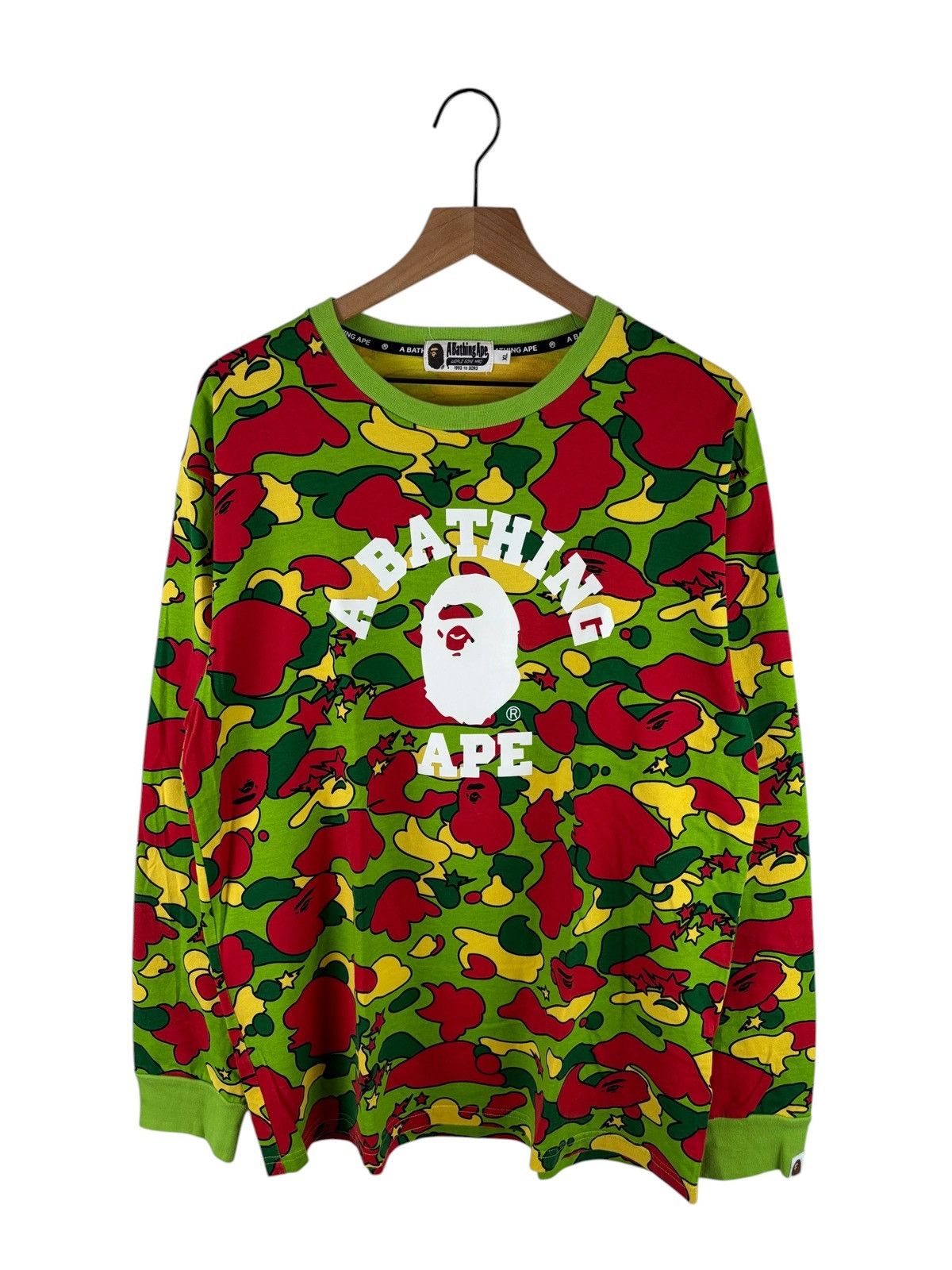Bape Bape Sta Camo Collage Logo L/S Tee Size US XL / EU 56 / 4 - 1 Thumbnail