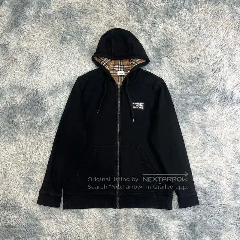 Burberry Burberry Black Cotton Hooded Jacket for Men. Size US L / EU 52-54 / 3 - 1 Thumbnail