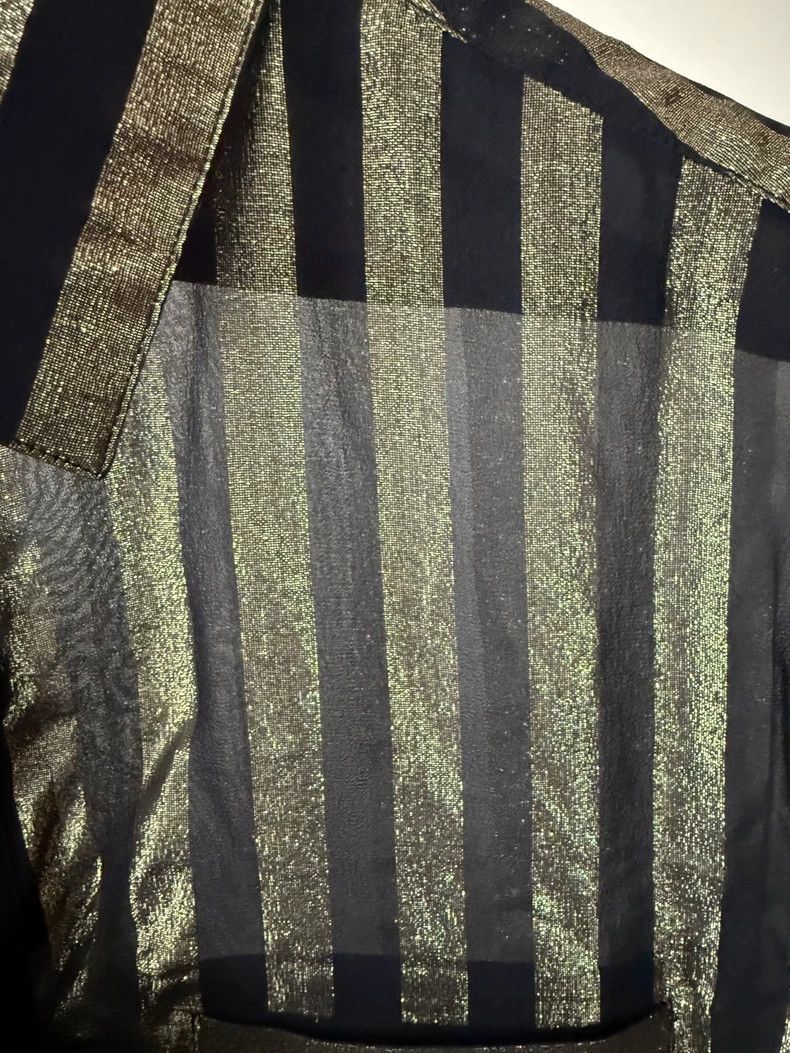 Saint Laurent Paris Saint Laurent Paris size 39 Gold gauze transparent thin po Size US M / EU 48-50 / 2 - 3 Thumbnail