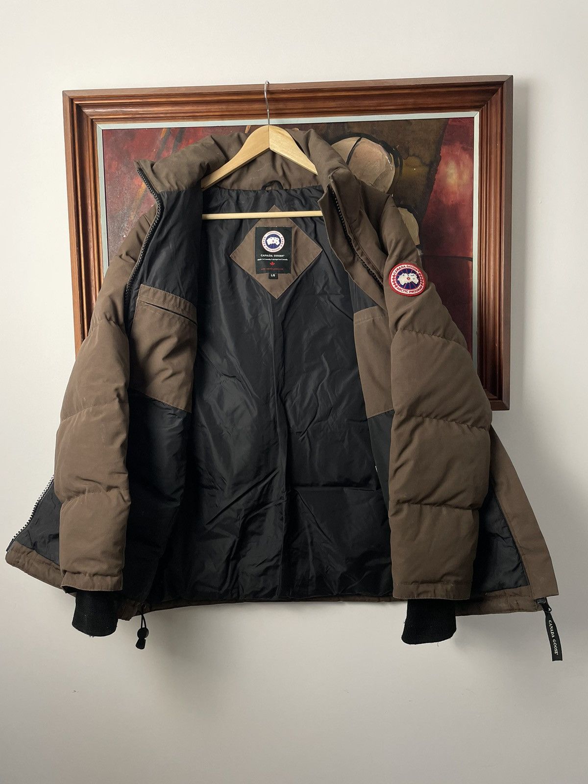 Canada Goose Canada Goose brown winter jacket rare streetwear down puffer Size L / US 10 / IT 46 - 2 Thumbnail