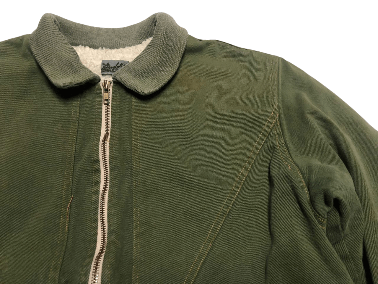 Lightning Bolt Vintage Lightning Bolt Denim Sherpa Zipper Jacket Faded Size US M / EU 48-50 / 2 - 6 Thumbnail