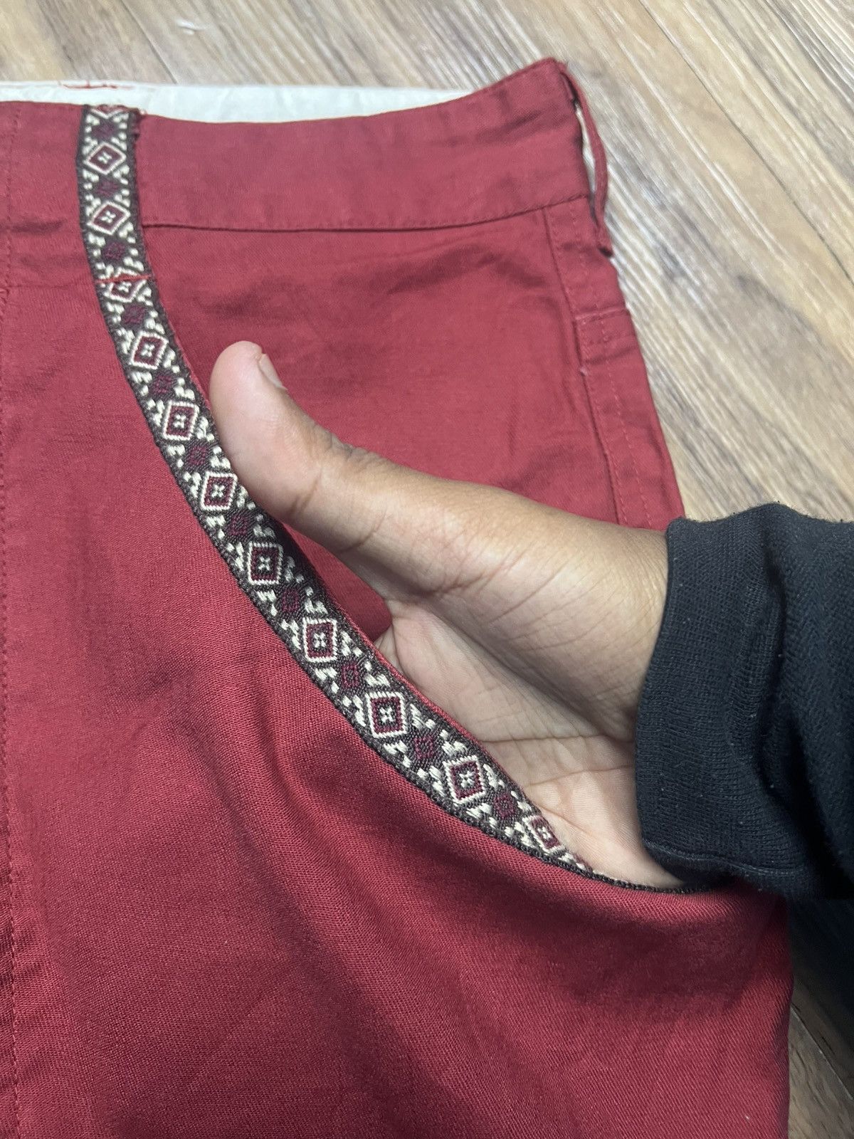 If Six Was Nine Anti-Label Jean L | Boho Cropped Pants (41) Size US 33 - 6 Thumbnail
