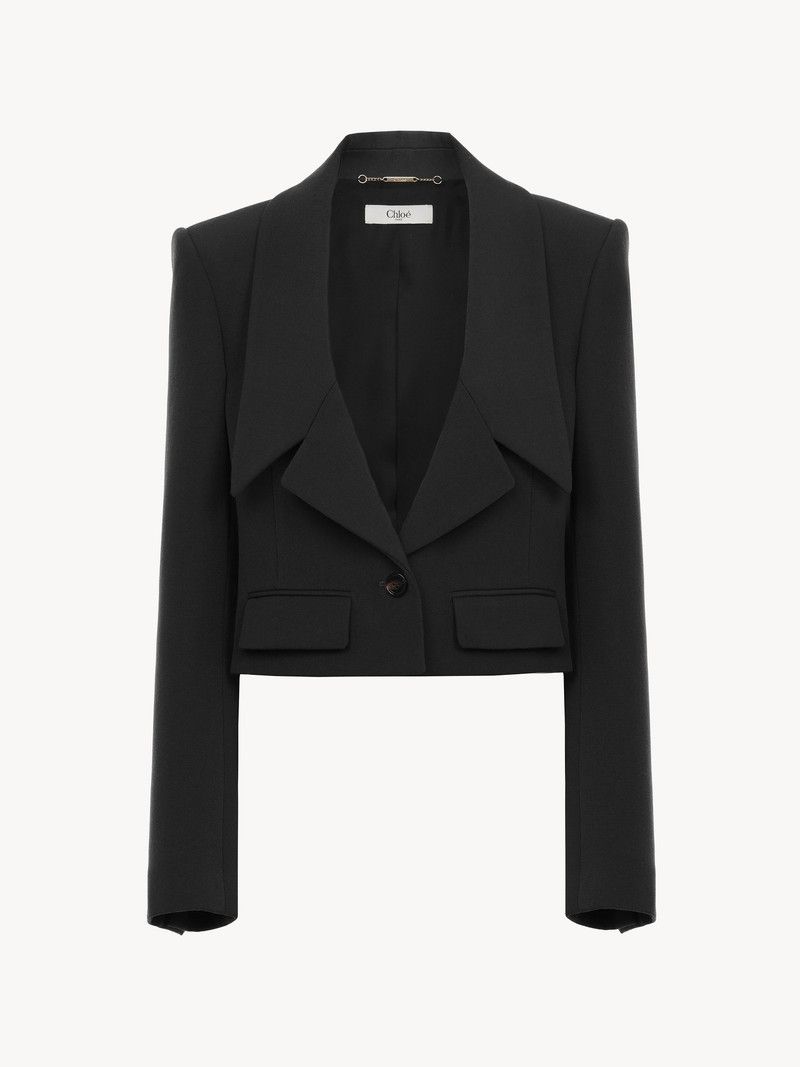 Chloe o1loc1c10226 Jacket in Black Size L / US 10 / IT 46 - 1 Thumbnail