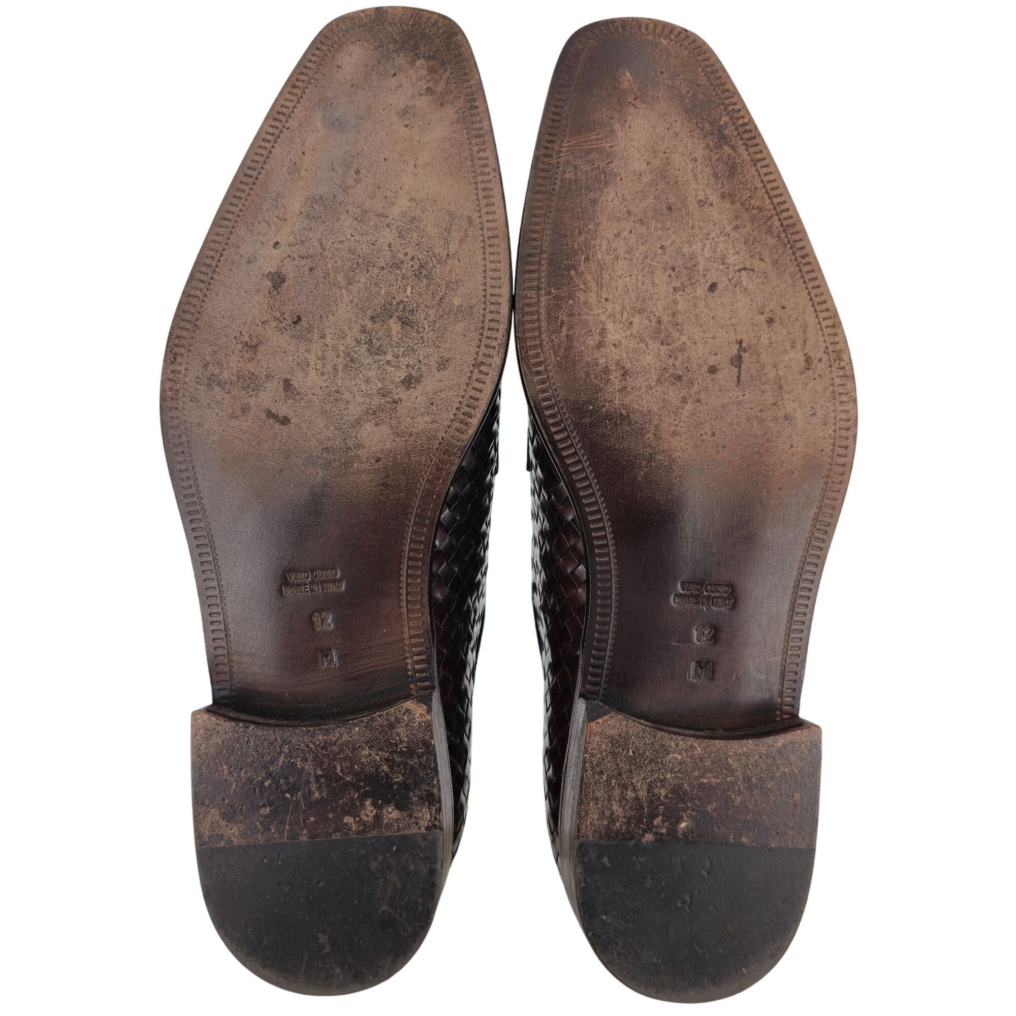 Paul Fredrick Paul Fredrick Italian Brown All Leather Woven Dress Shoes 12 Size US 12 / EU 45 - 5 Thumbnail