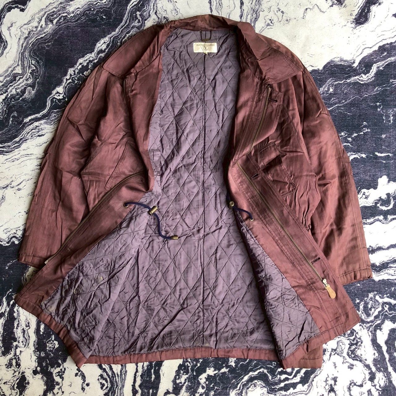 Valentino Vintage 90s Valentino Garavani Sport Silk Jacket Coat Size US L / EU 52-54 / 3 - 2 Thumbnail