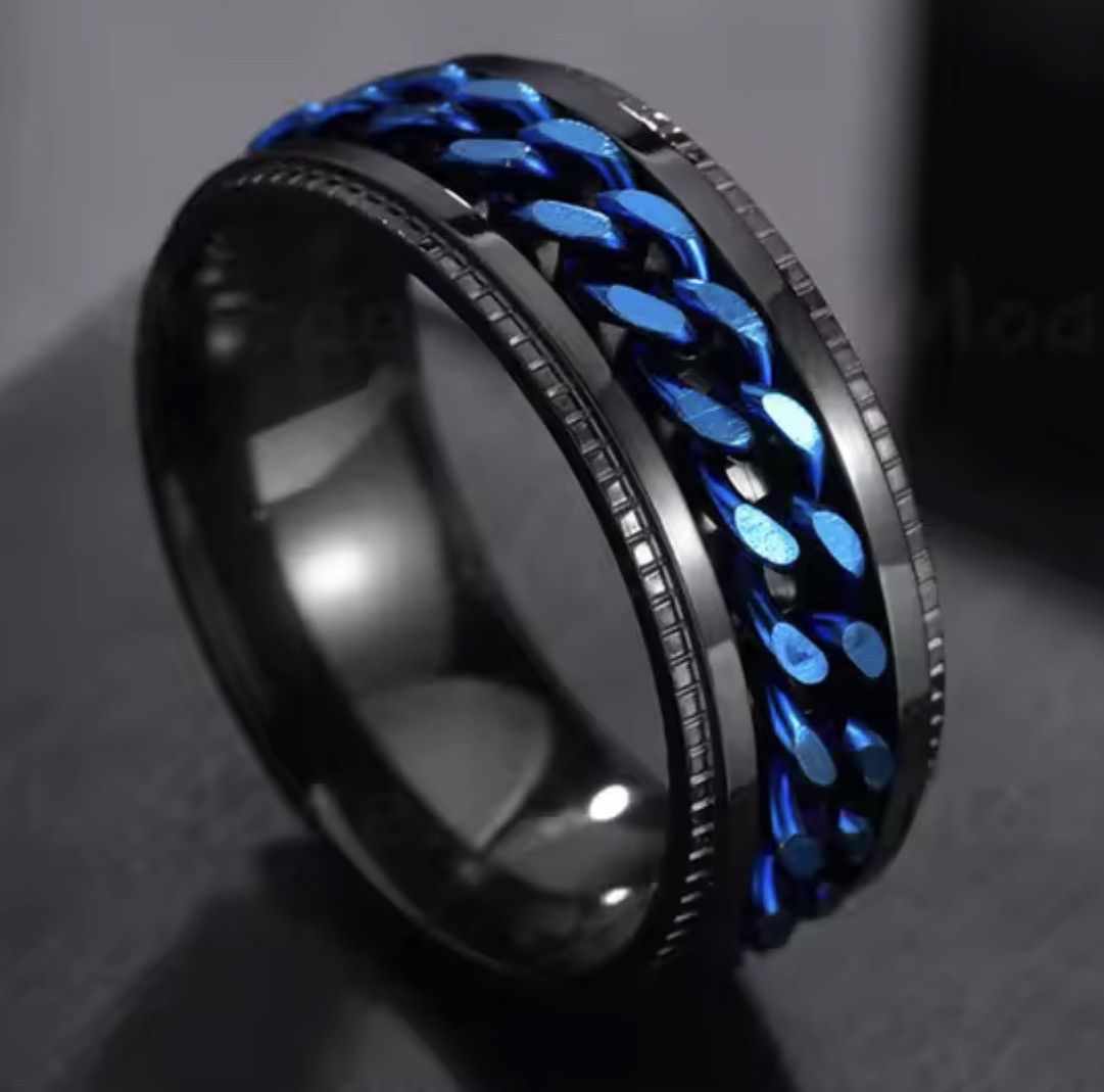 Jewelry Spinner Chain Ring Size 6-13 Size ONE SIZE - 5 Thumbnail