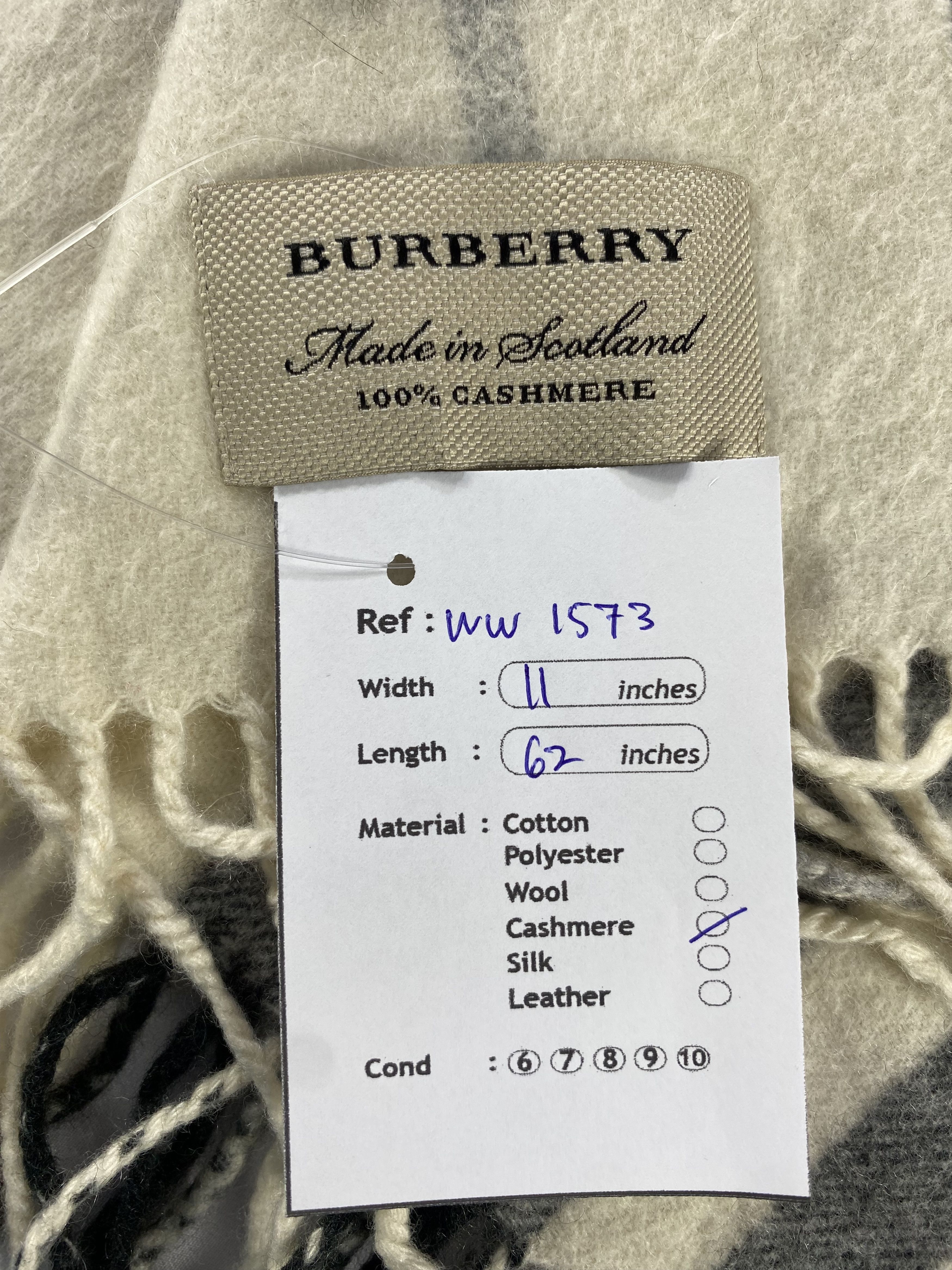 Burberry × Vintage Burberry Scarf / Muffler / Neckwear - WW1573 Size ONE SIZE - 7 Thumbnail