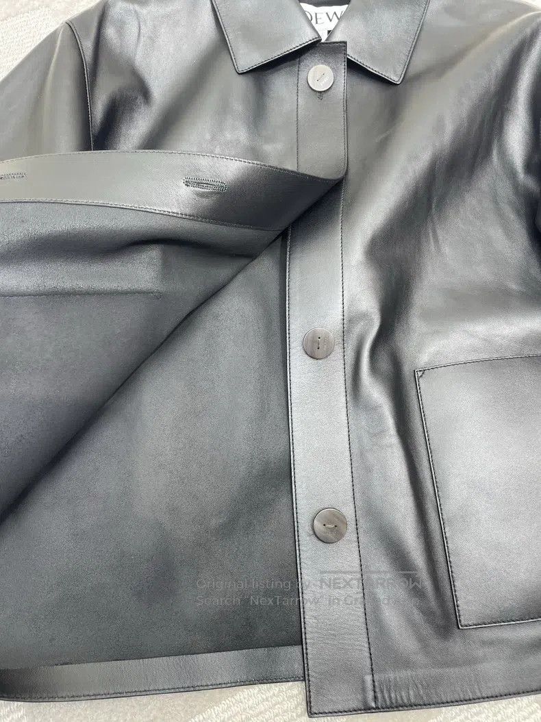 Loewe Loewe Classic Black Leather Jacket Size XS / US 0-2 / IT 36-38 - 6 Thumbnail