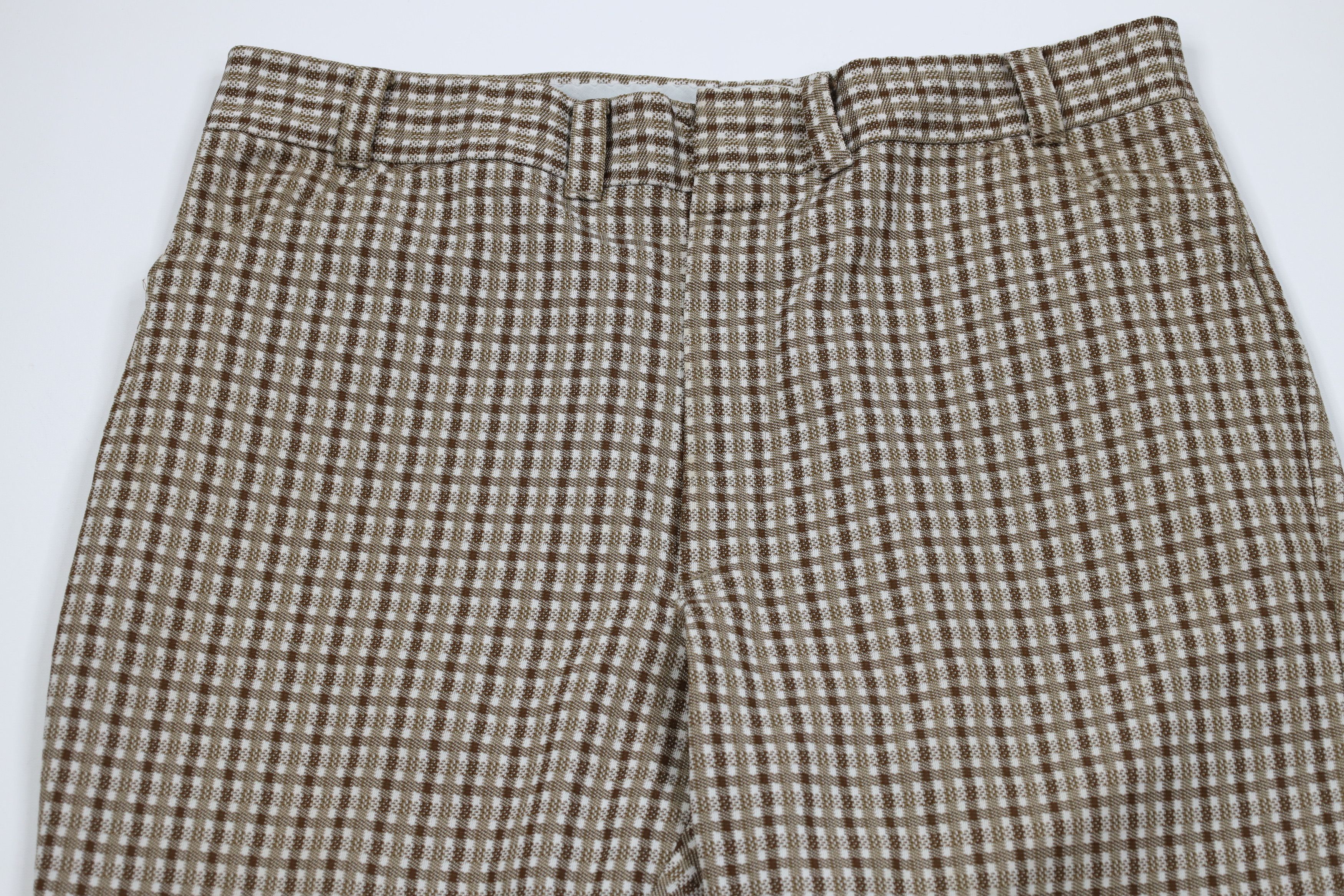 Vintage Vintage 70s Streetwear Bell Bottoms Chino Pants Plaid USA Size US 40 / EU 56 - 2 Thumbnail